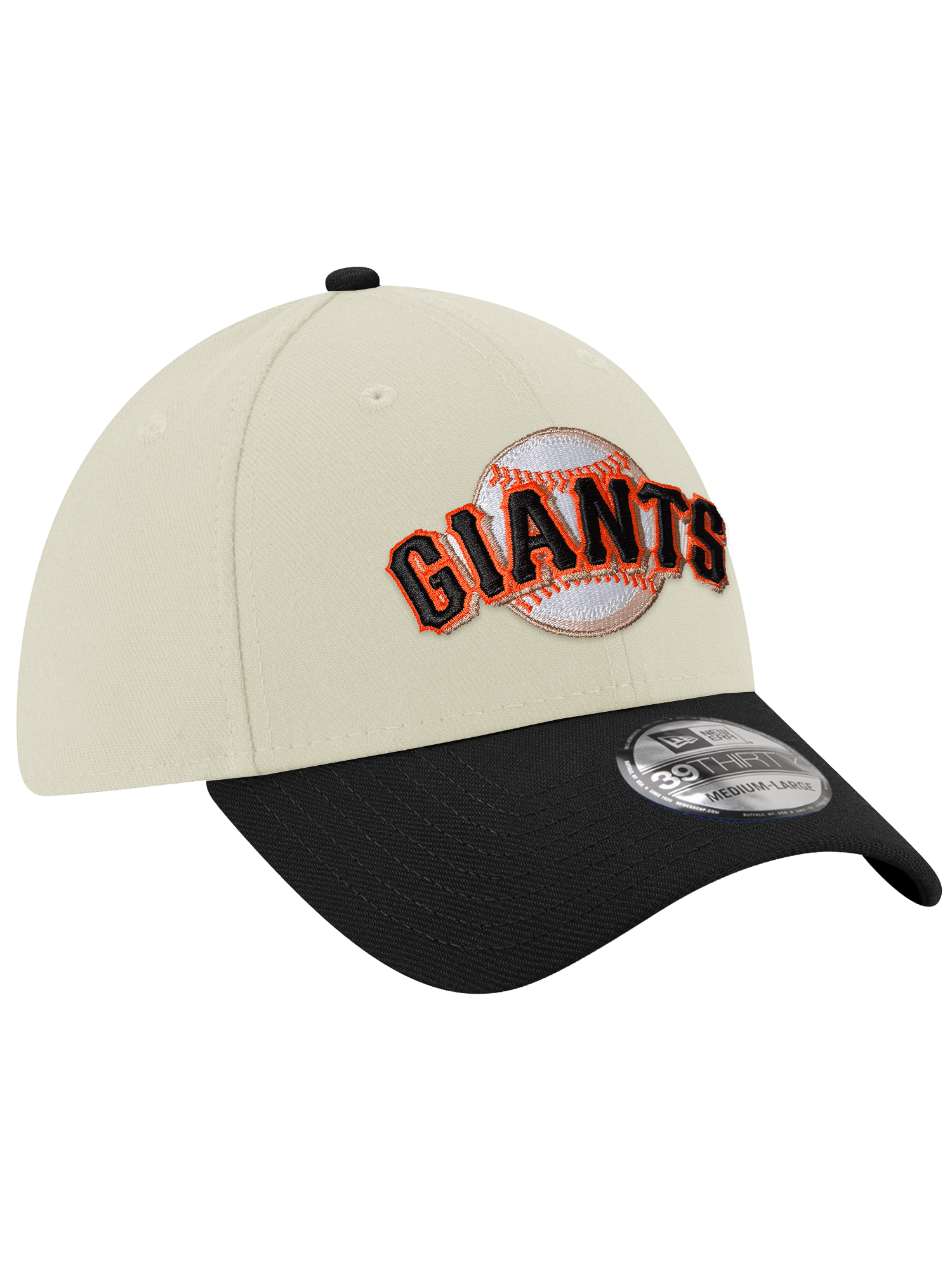 New Era Caps San Francisco Giants New Era MLB Alt 39THIRTY Stretch-Fit Hat - Chrome