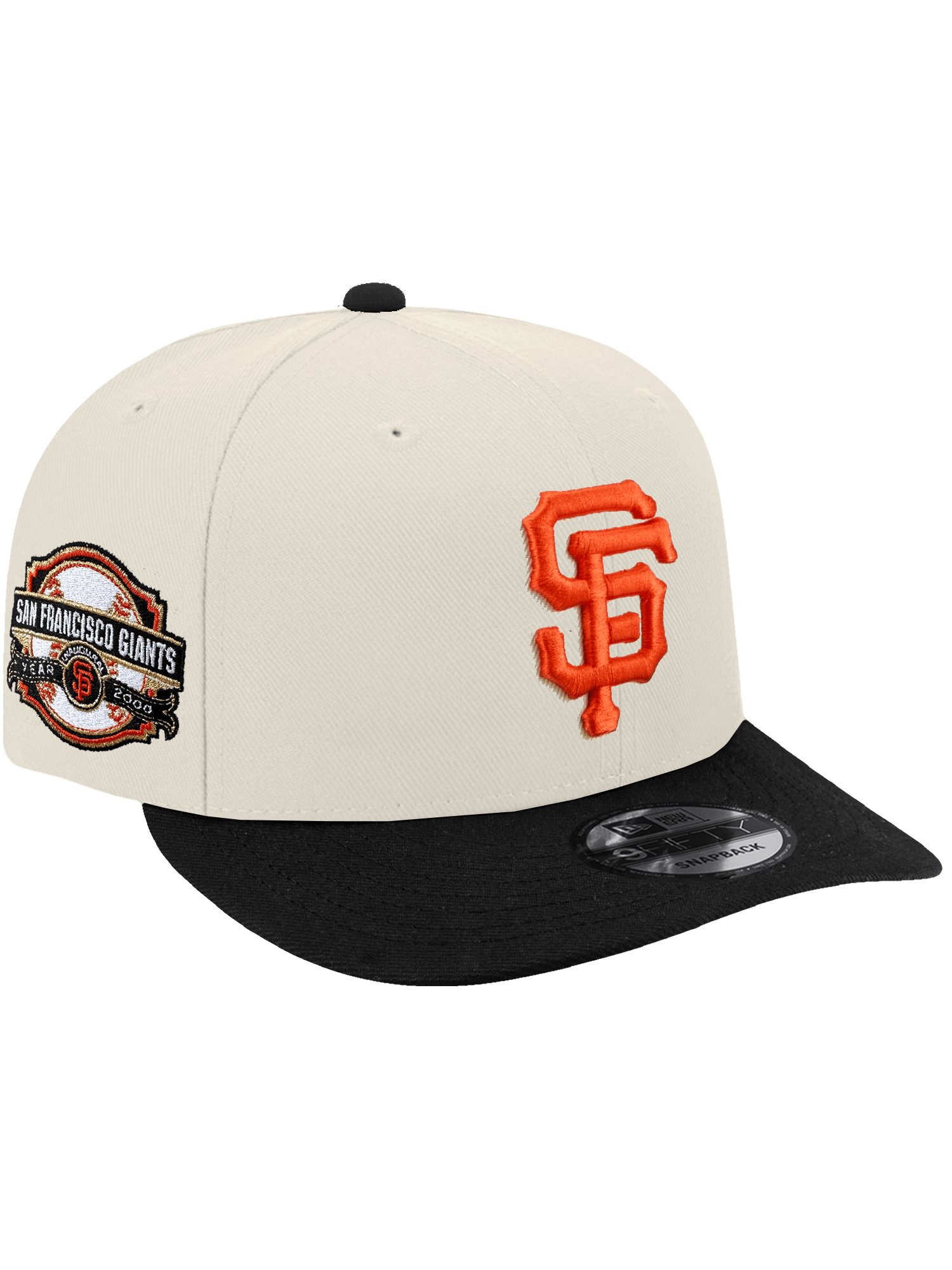 New Era Caps OSFA San Francisco Giants New Era MLB Alt Pre-Curved 9FIFTY Snapback Hat - Chrome