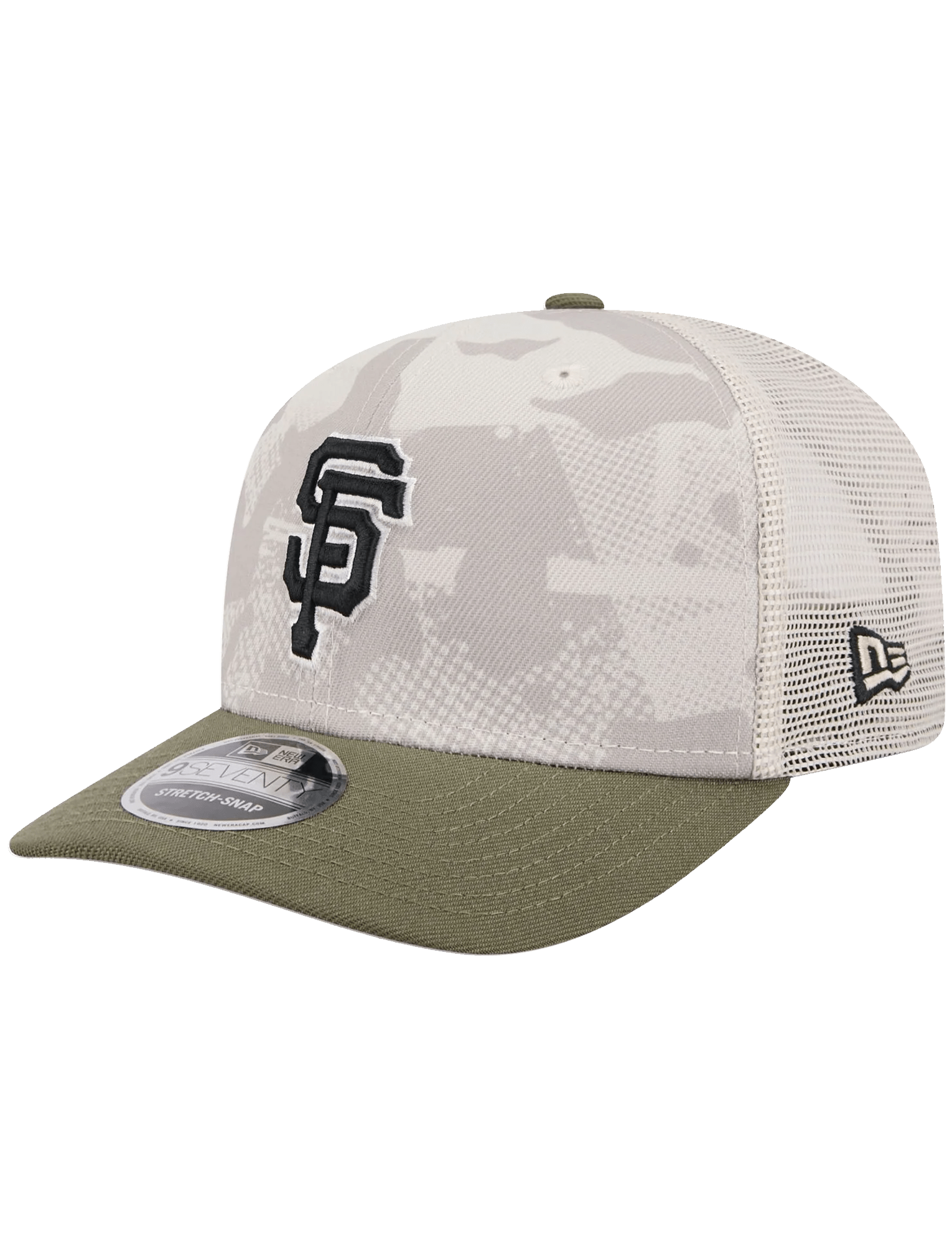 New Era Caps San Francisco Giants New Era MLB Armed Forces 2025 9SEVENTY Stretch-Snapback Hat