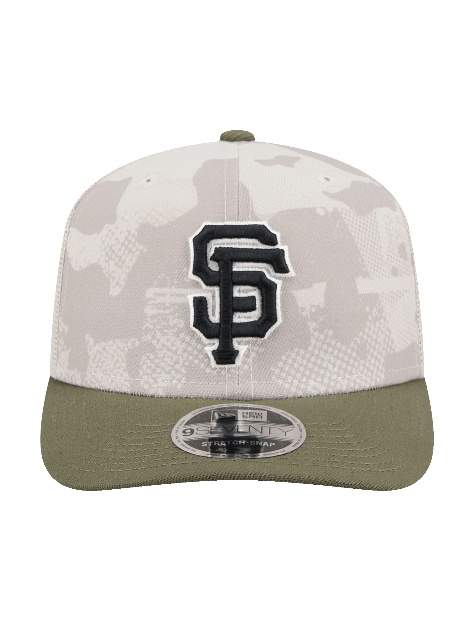 New Era Caps San Francisco Giants New Era MLB Armed Forces 2025 9SEVENTY Stretch-Snapback Hat