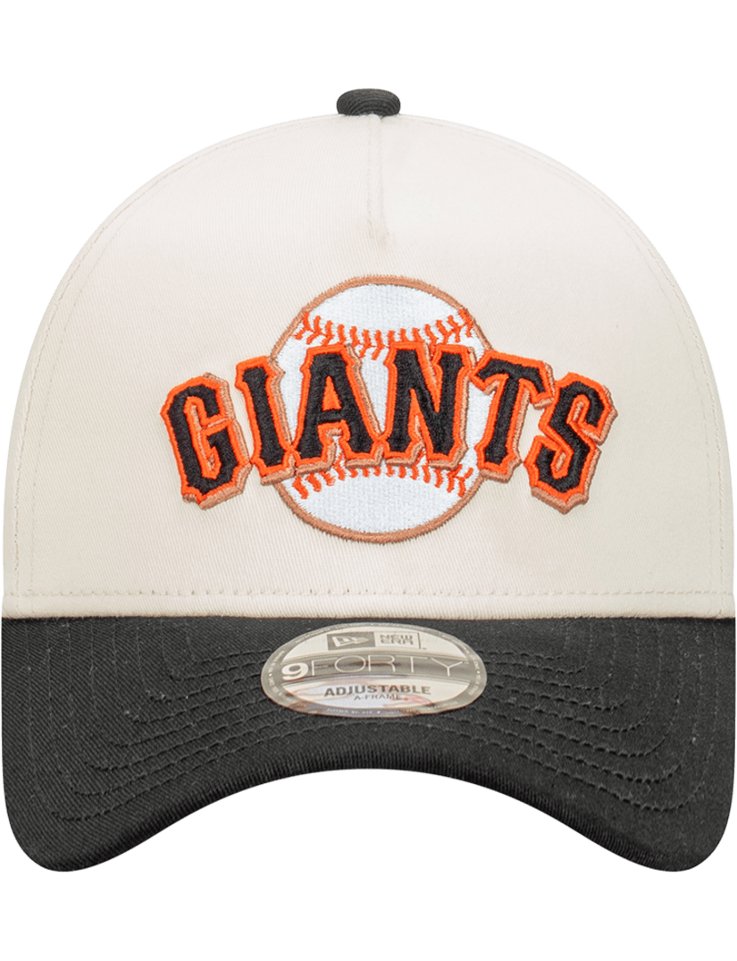 New Era Caps San Francisco Giants New Era MLB Baseball Patch 9FORTY A-Frame Snapback - Chrome