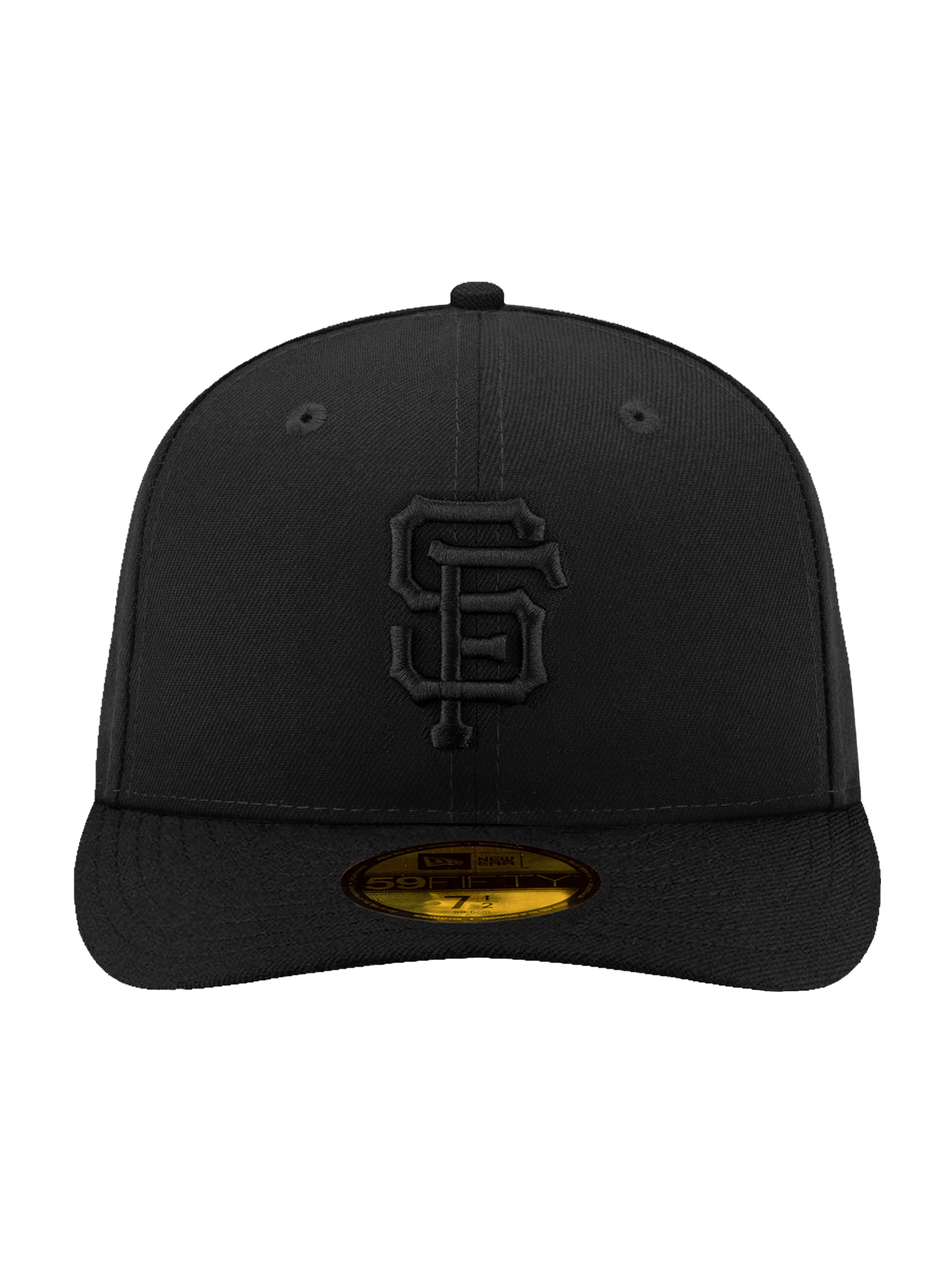 New Era Caps San Francisco Giants New Era MLB Black On Black 59FIFTY Pre-Curved Fitted Hat