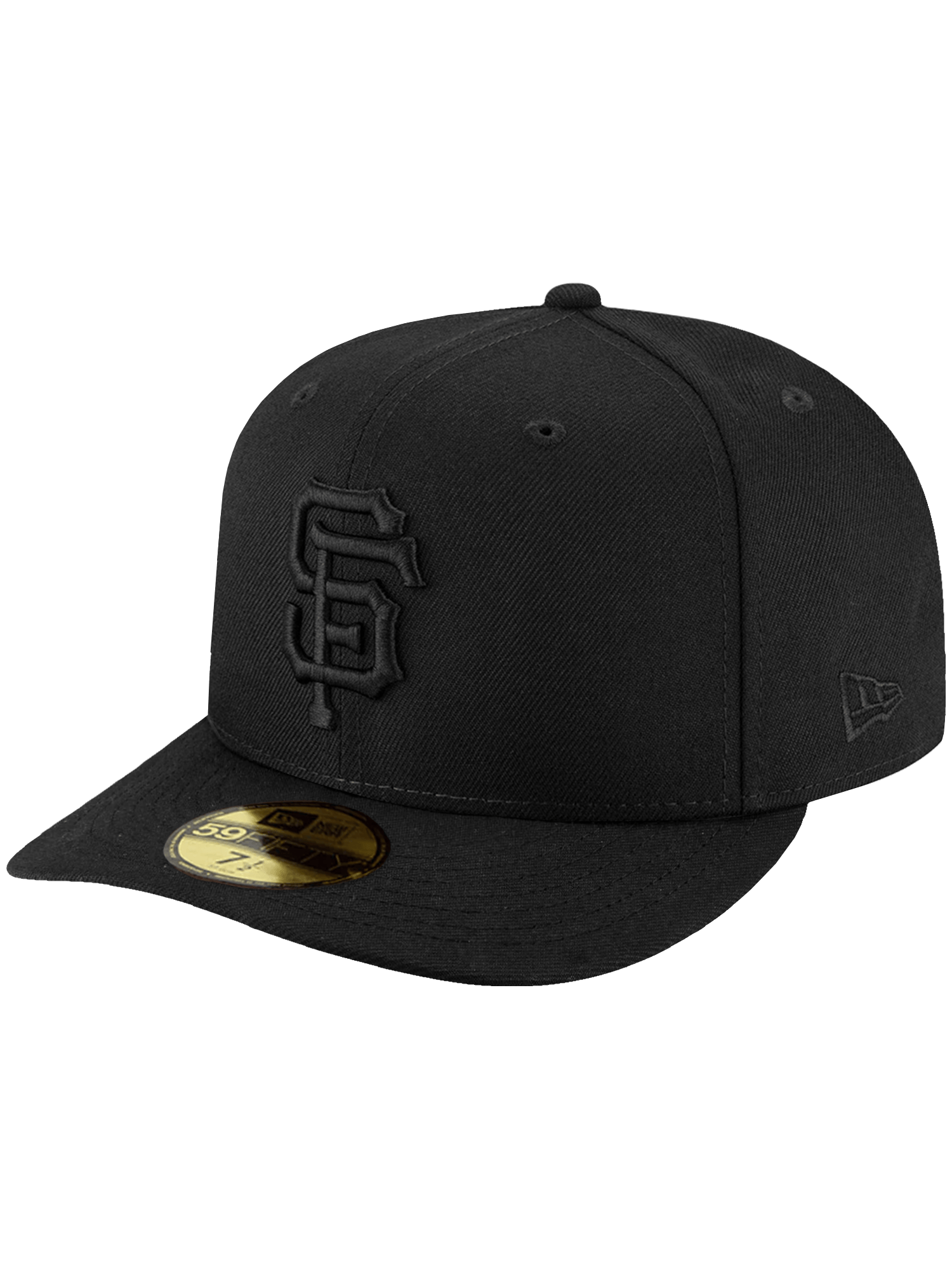 New Era Caps San Francisco Giants New Era MLB Black On Black 59FIFTY Pre-Curved Fitted Hat