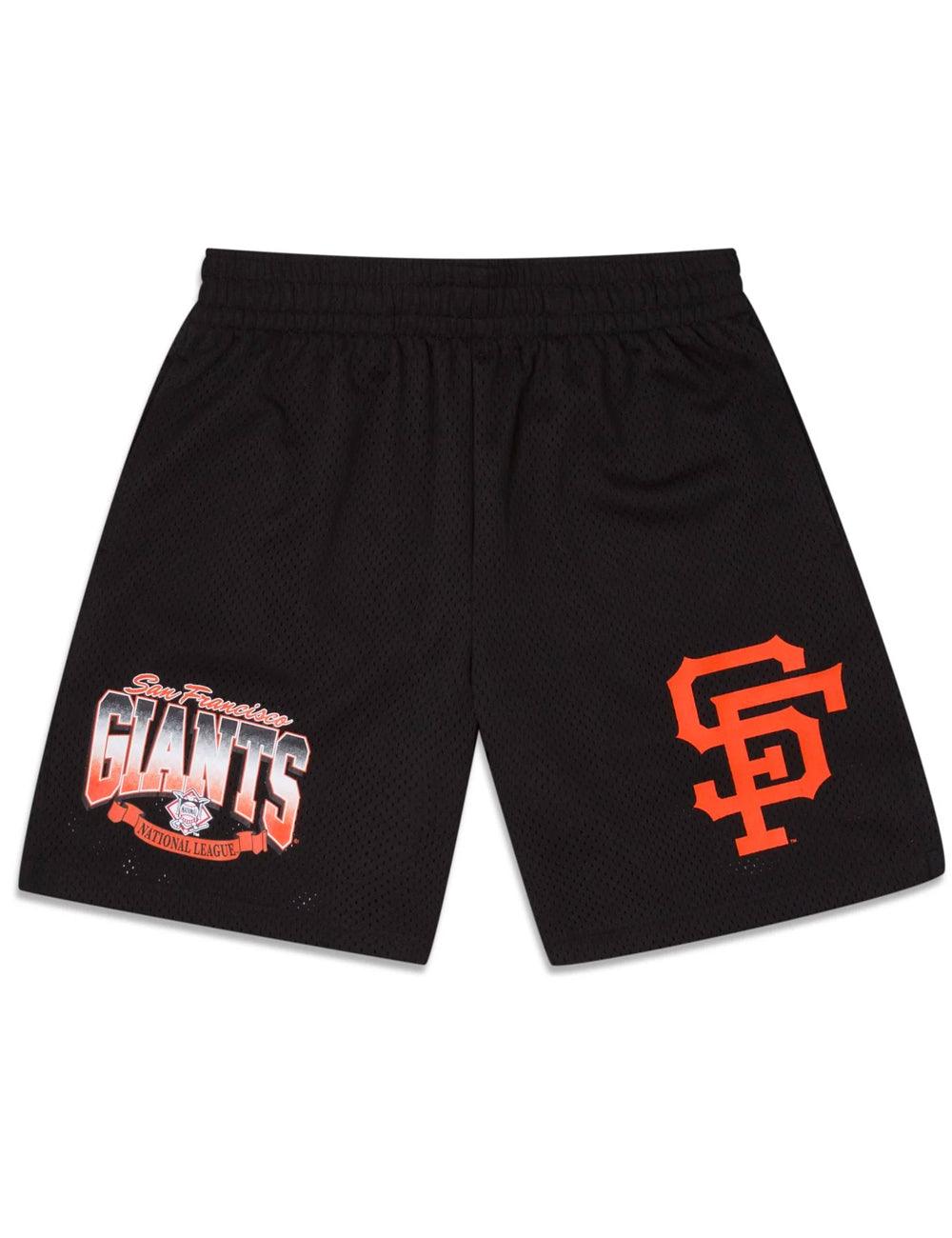 New Era Shorts San Francisco Giants New Era MLB Logo Arch Mesh Shorts - Black