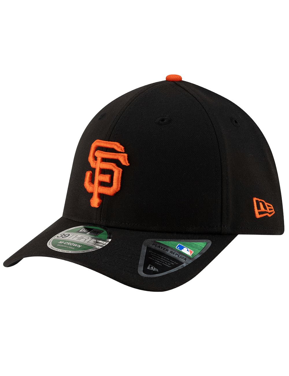 New Era Caps San Francisco Giants New Era MLB Player Replica 39THIRTY M-Crown Stretch-Fit Hat - Black