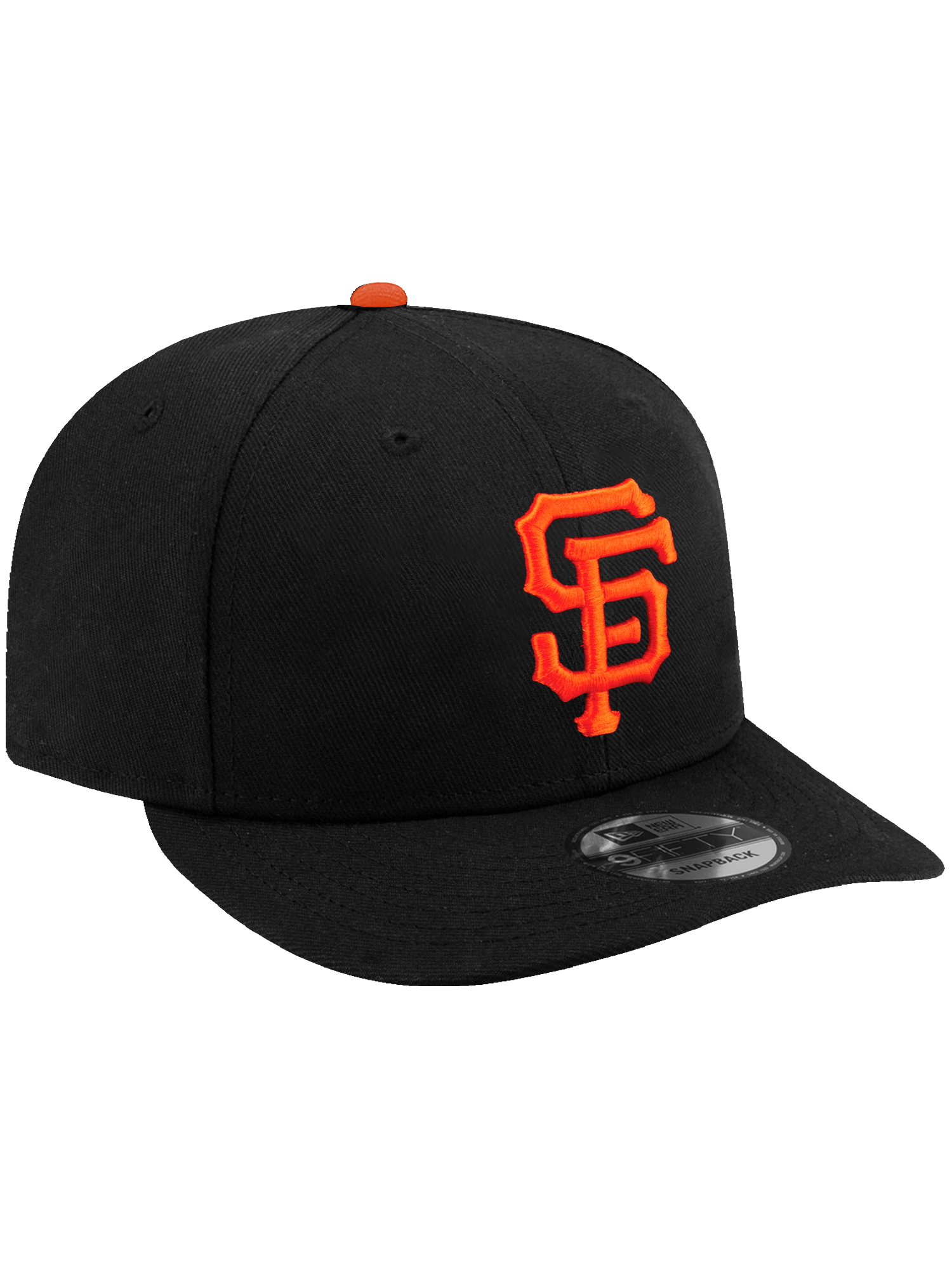 New Era Caps San Francisco Giants New Era MLB Team Pre-Curved 9FIFTY Snapback Hat - Black
