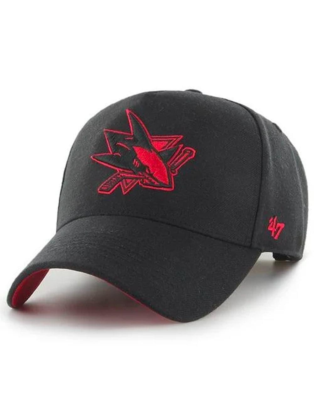 47 Brand Caps San Jose Sharks ’47 NHL Red Zone MVP DT Snapback Hat - Black