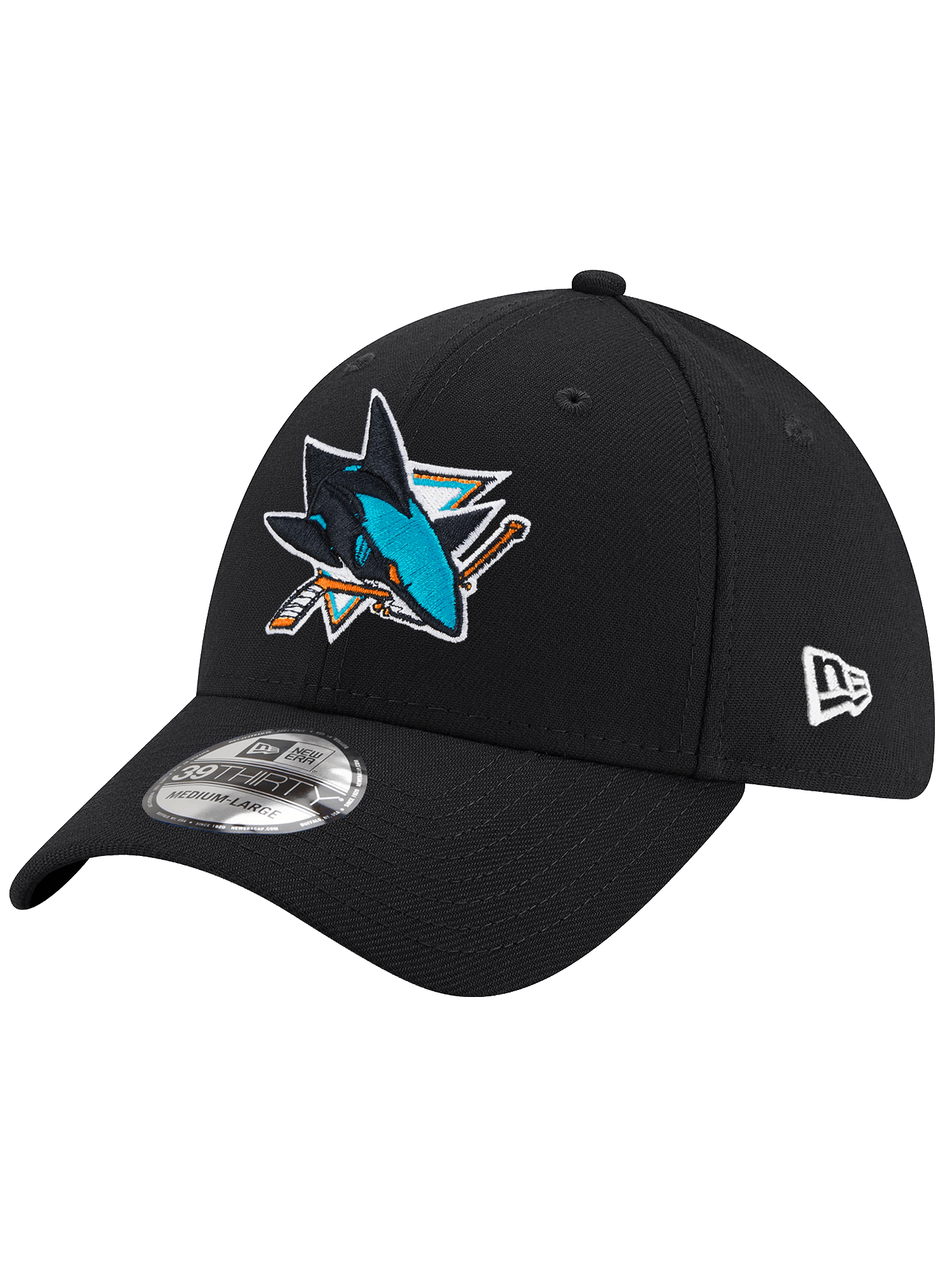 New Era Caps San Jose Sharks New Era NHL Team 39THIRTY Stretch-Fit Hat - Black