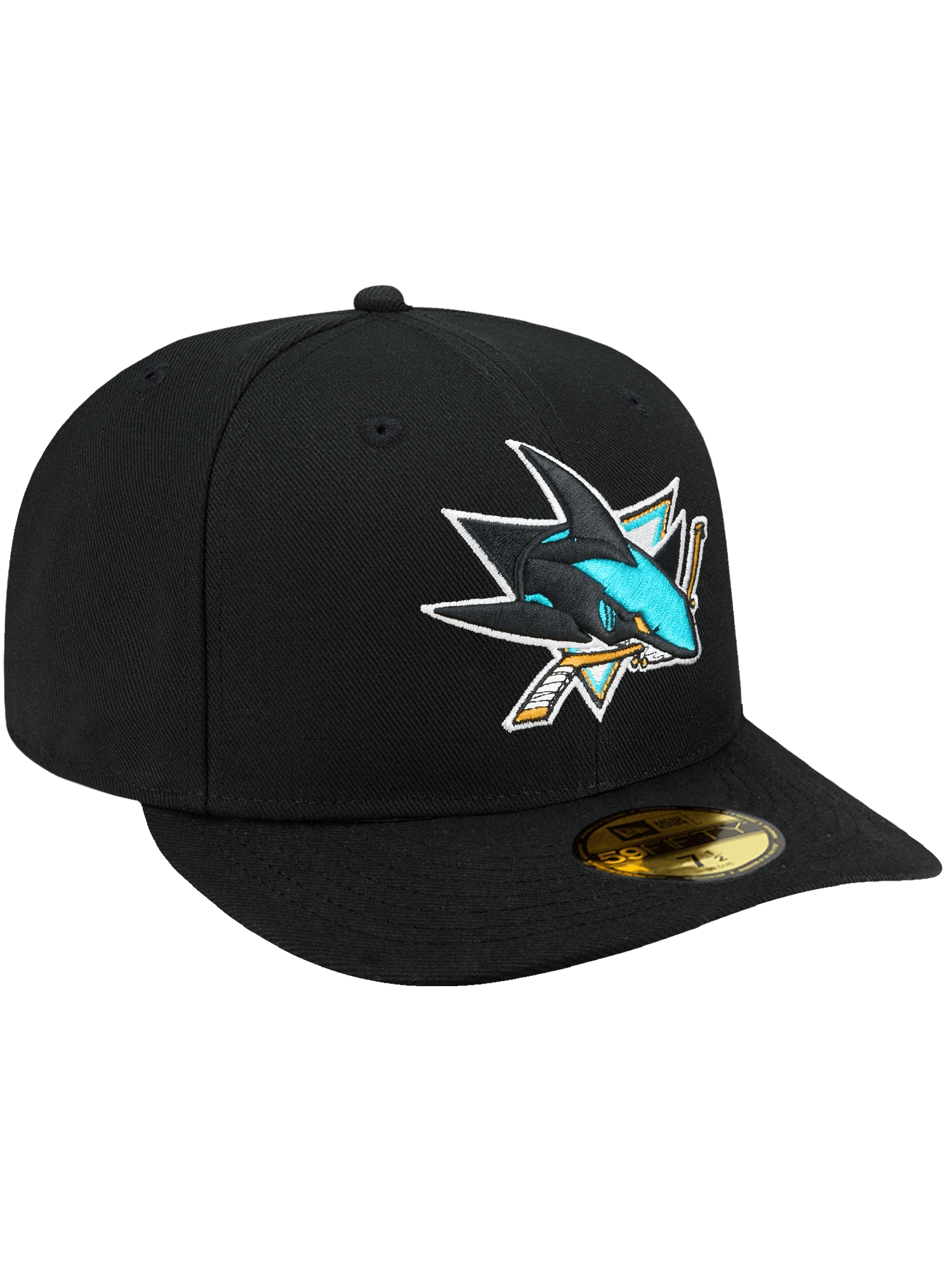New Era Caps San Jose Sharks New Era NHL Team 59FIFTY Pre-Curved Fitted Hat - Black