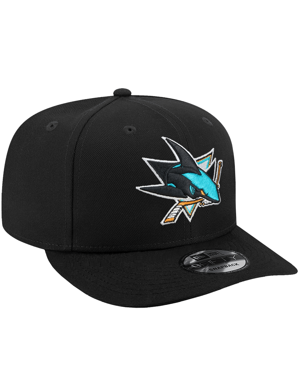 New Era Caps San Jose Sharks New Era NHL Team 9FIFTY Pre-Curved Snapback Hat - Black