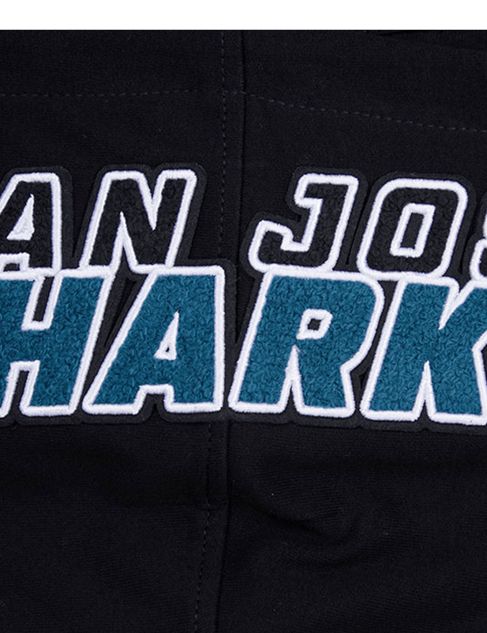 Pro Standard Jumpers San Jose Sharks Pro Standard NHL Team Chenille Flex Hoodie Jumper - Black