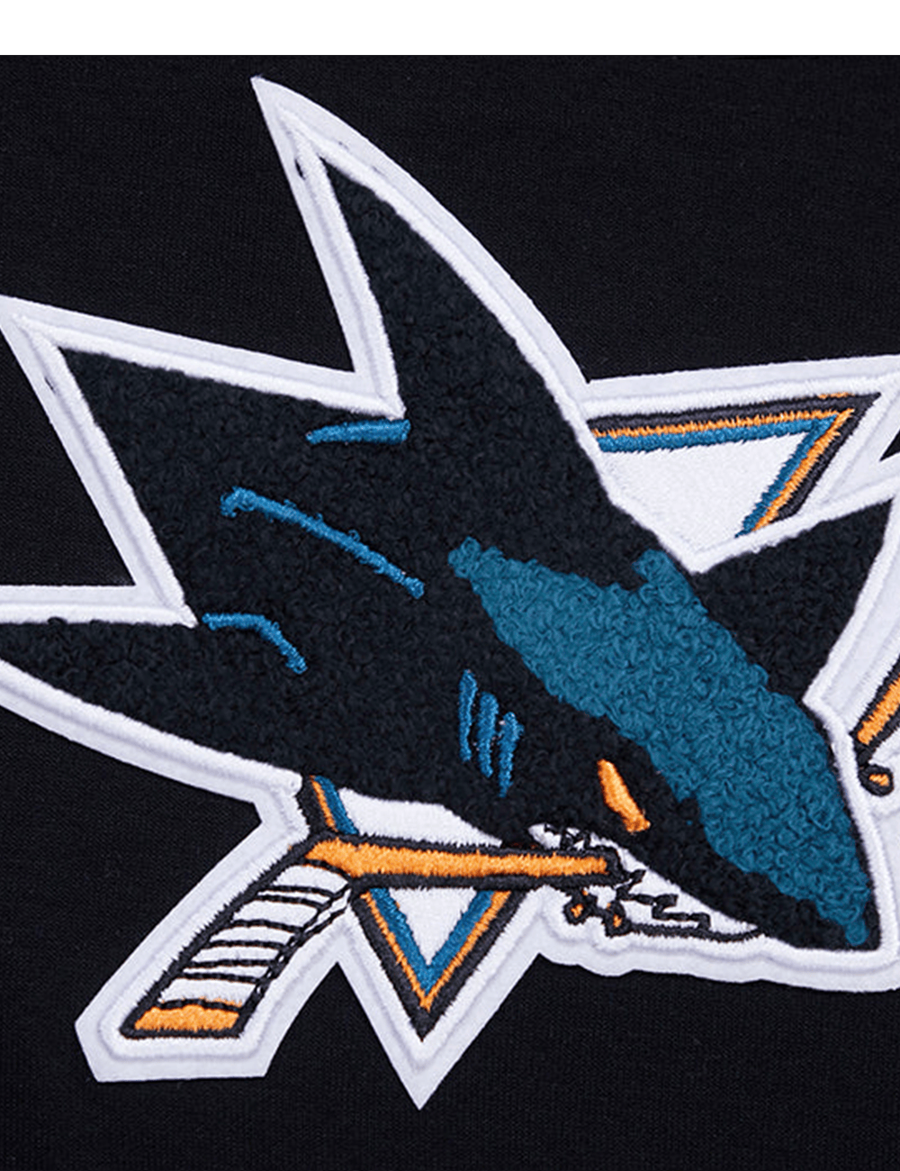 Pro Standard Jumpers San Jose Sharks Pro Standard NHL Team Chenille Flex Hoodie Jumper - Black