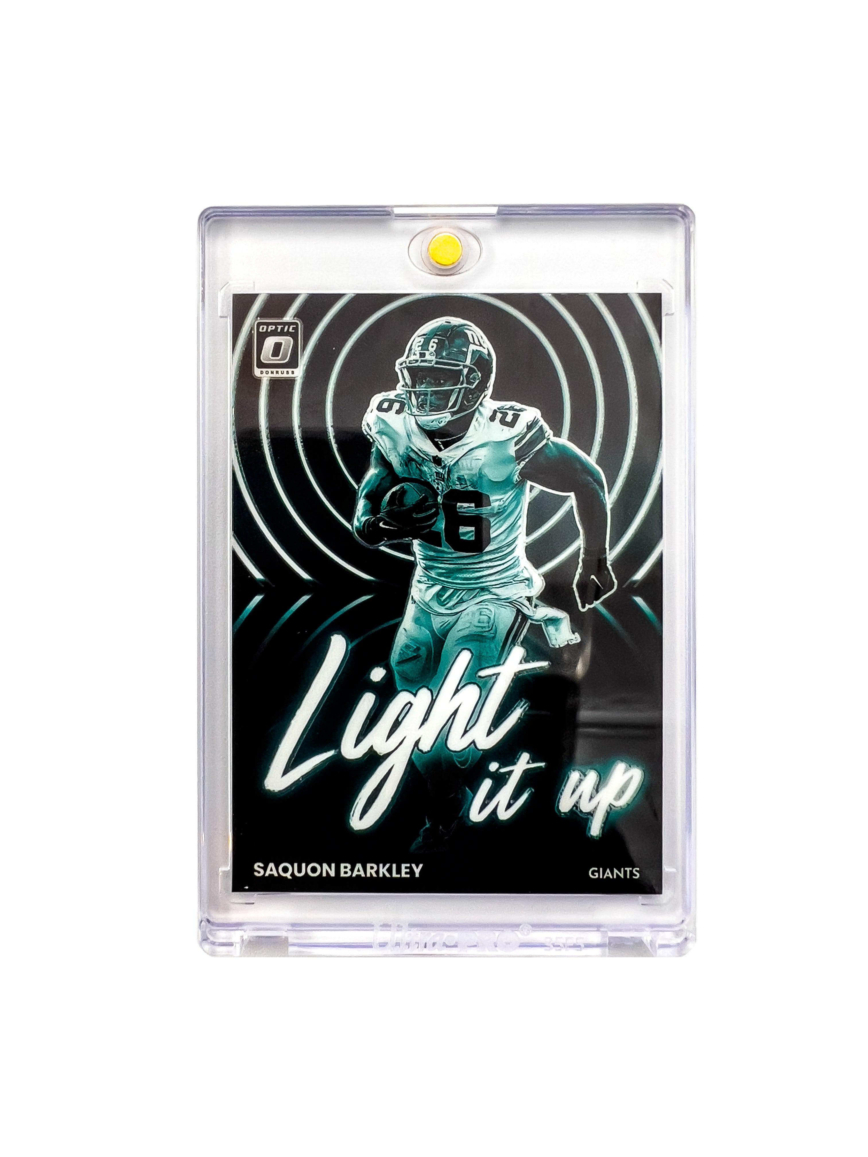 Panini Cards Saquon Barkley New York Giants Panini NFL Optic 22 Light It Up Card