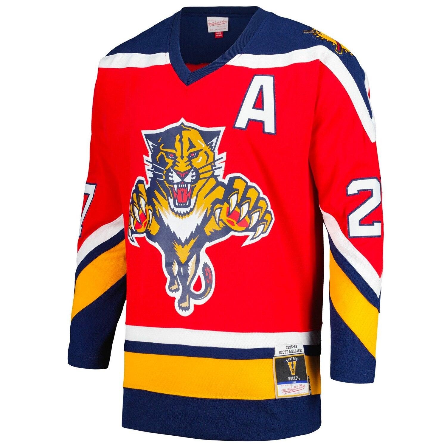 Mitchell And Ness Jerseys Scott Mellanby Florida Panthers Mitchell & Ness NHL 95-96 Blue Line Jersey - Red