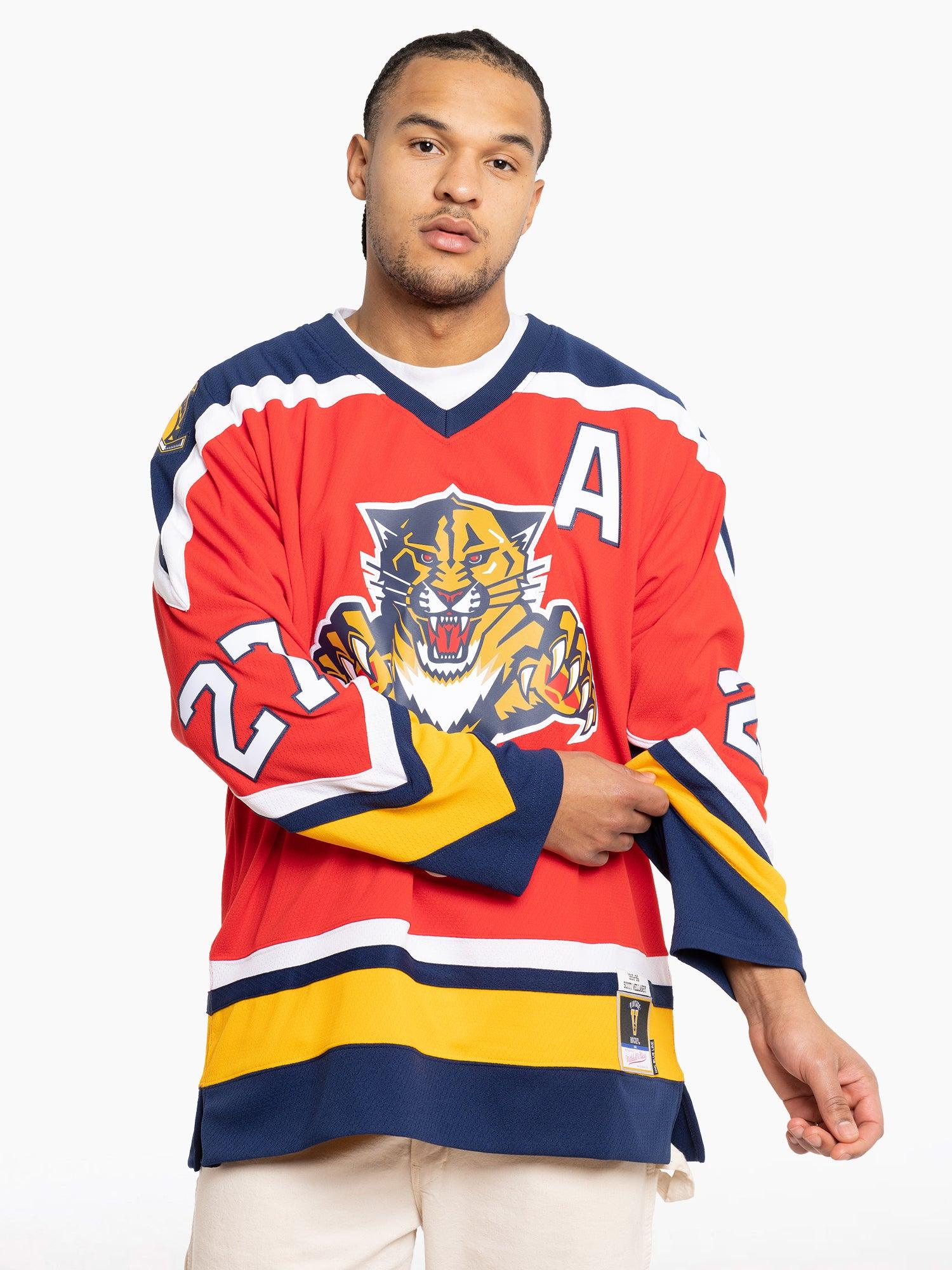 Mitchell And Ness Jerseys Scott Mellanby Florida Panthers Mitchell & Ness NHL 95-96 Blue Line Jersey - Red