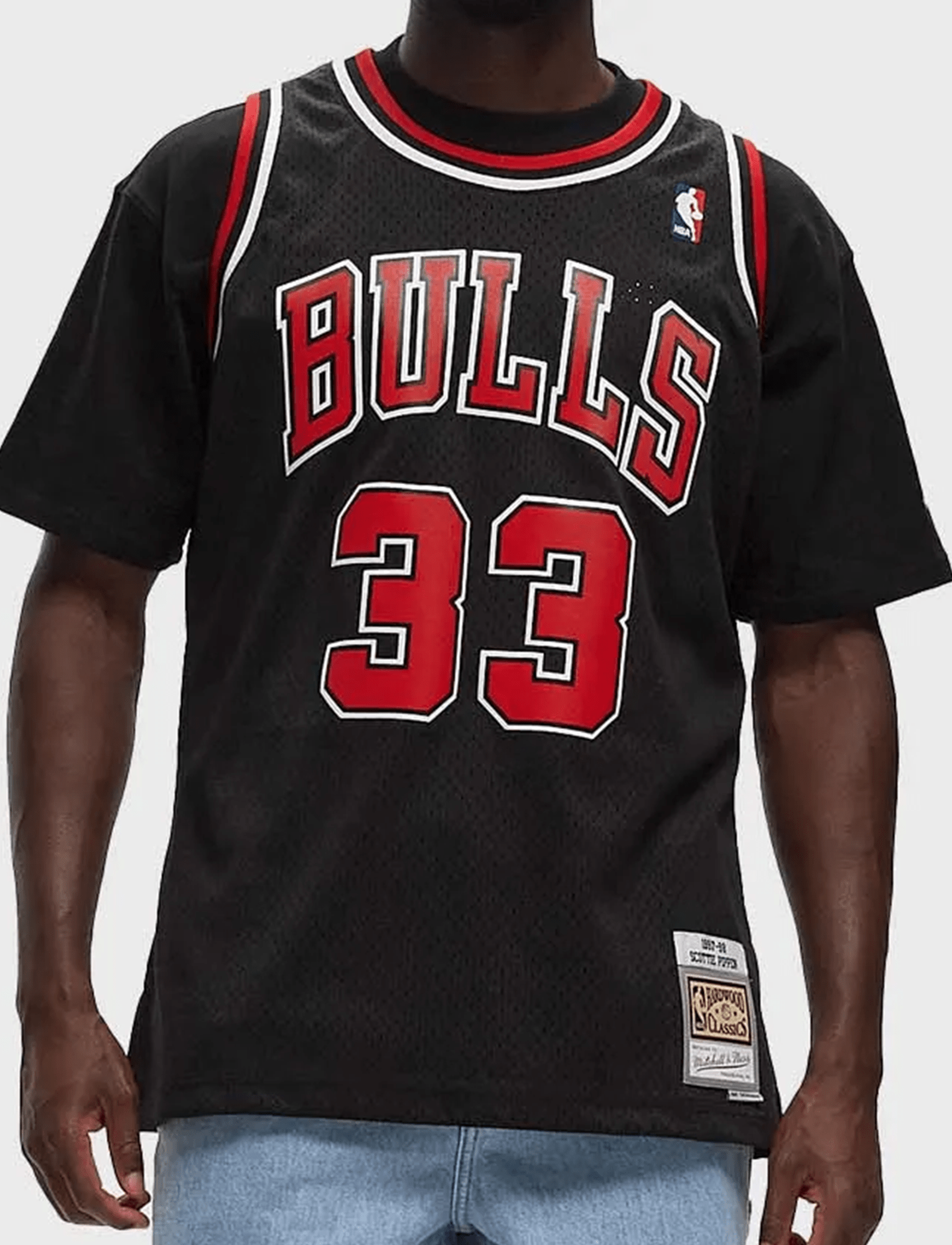 Mitchell And Ness Jerseys Scottie Pippen Chicago Bulls 97-98 Alt Mitchell & Ness NBA HWC Swingman Jersey - Black