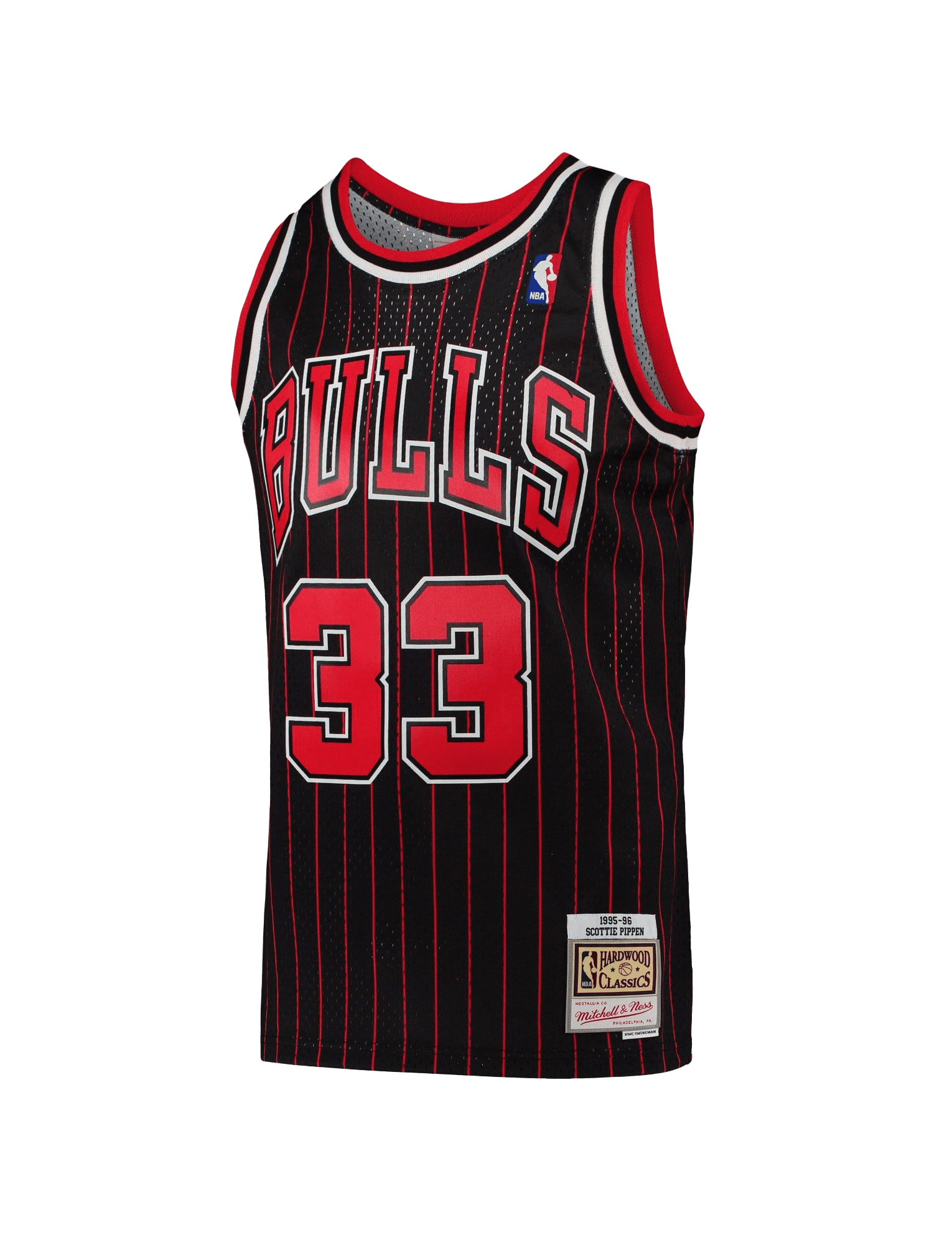 Mitchell And Ness Jerseys Scottie Pippen Chicago Bulls Mitchell & Ness NBA 95-96 Alt Swingman Jersey - Black