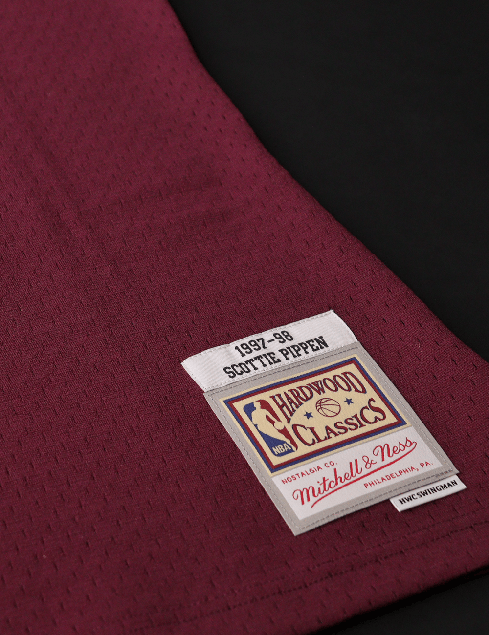 Mitchell And Ness Jerseys Scottie Pippen Chicago Bulls Mitchell & Ness NBA HWC Fashion Swingman Jersey - Burgundy