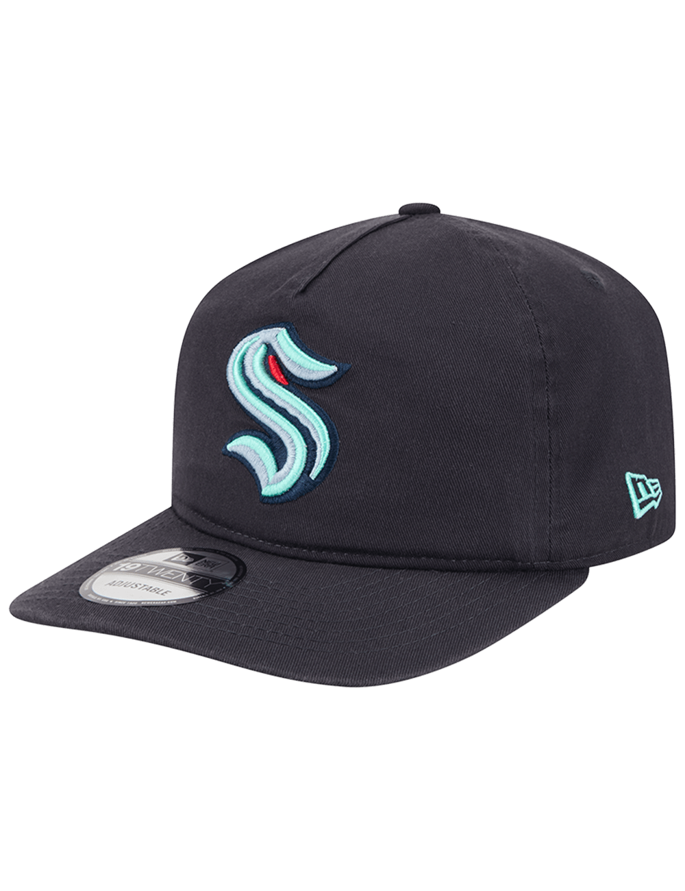 New Era Caps Seattle Kraken New Era NHL Team 19TWENTY Pre-Curved Snapback Hat - Navy
