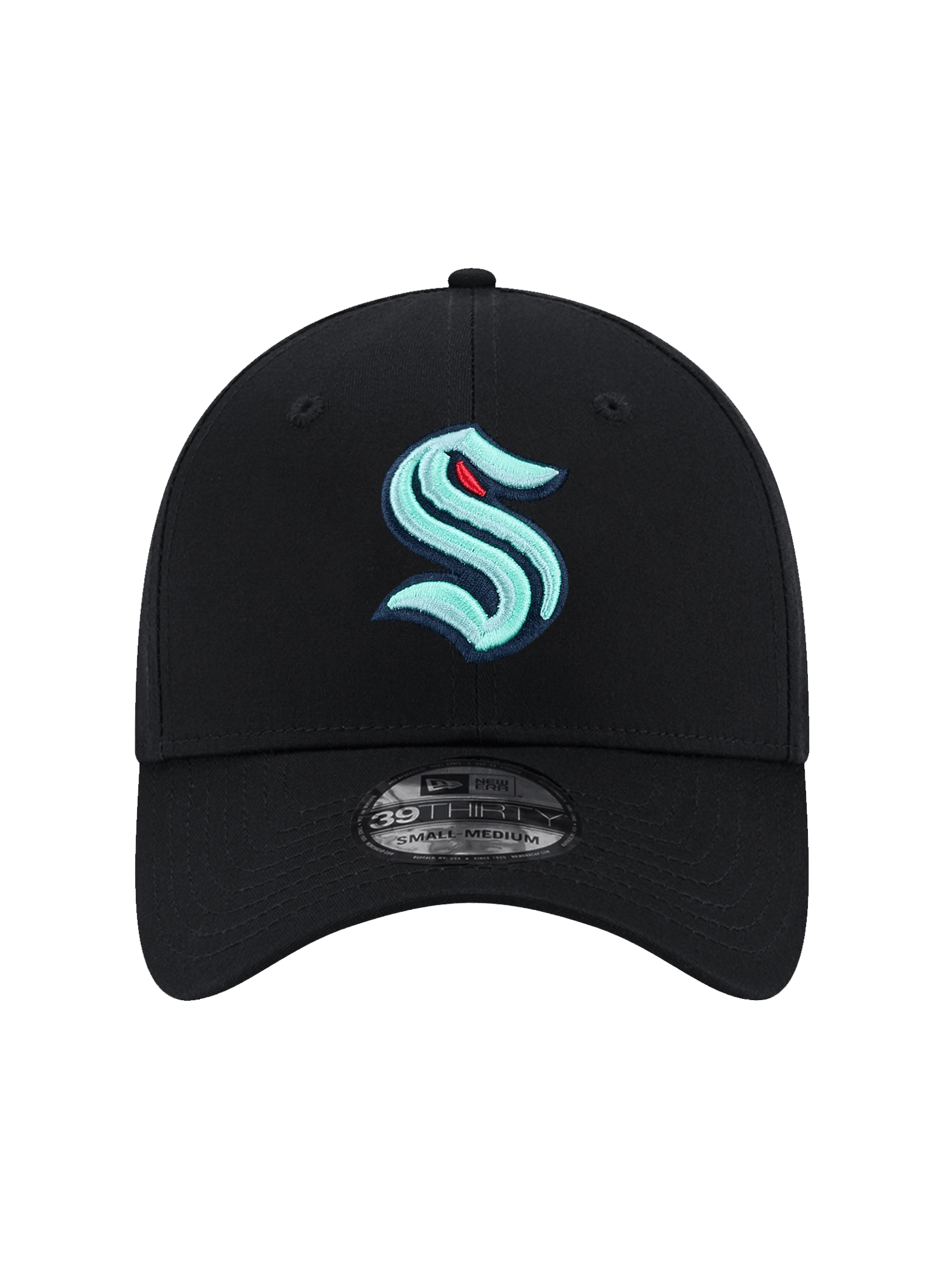 New Era Caps Seattle Kraken New Era NHL Team 39THIRTY Stretch-Fit Hat - Black
