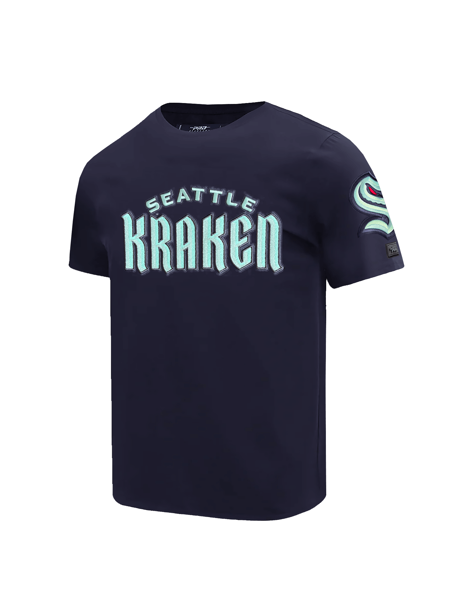 Pro Standard T-Shirts Seattle Kraken Pro Standard NHL Classic Chenille T-Shirt - Navy