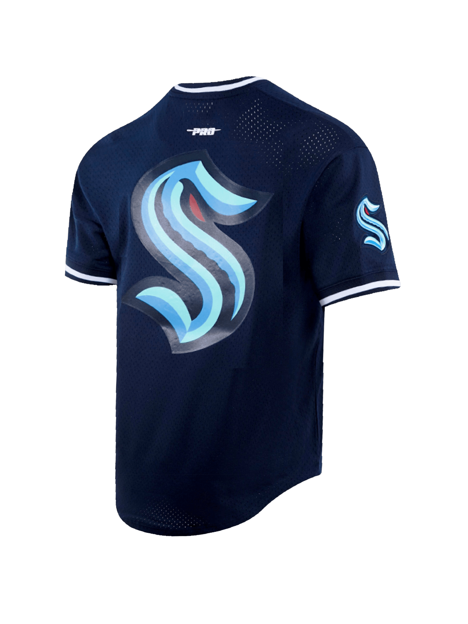 Pro Standard T-Shirts Seattle Kraken Pro Standard NHL Team Mesh Short Sleeve - Navy