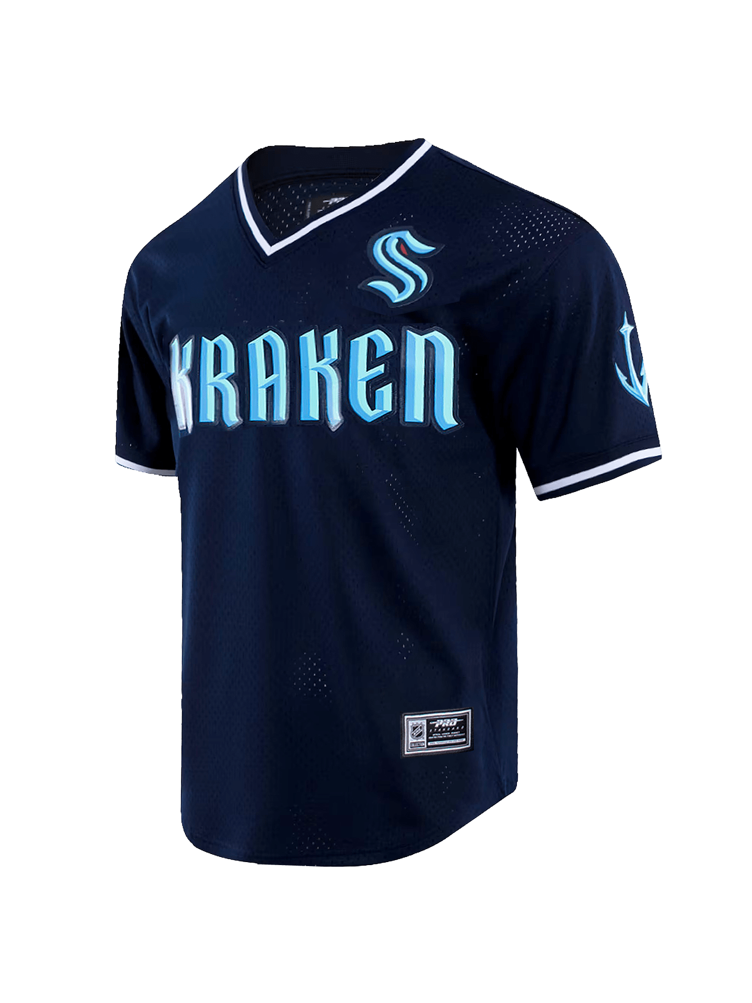 Pro Standard T-Shirts Seattle Kraken Pro Standard NHL Team Mesh Short Sleeve - Navy