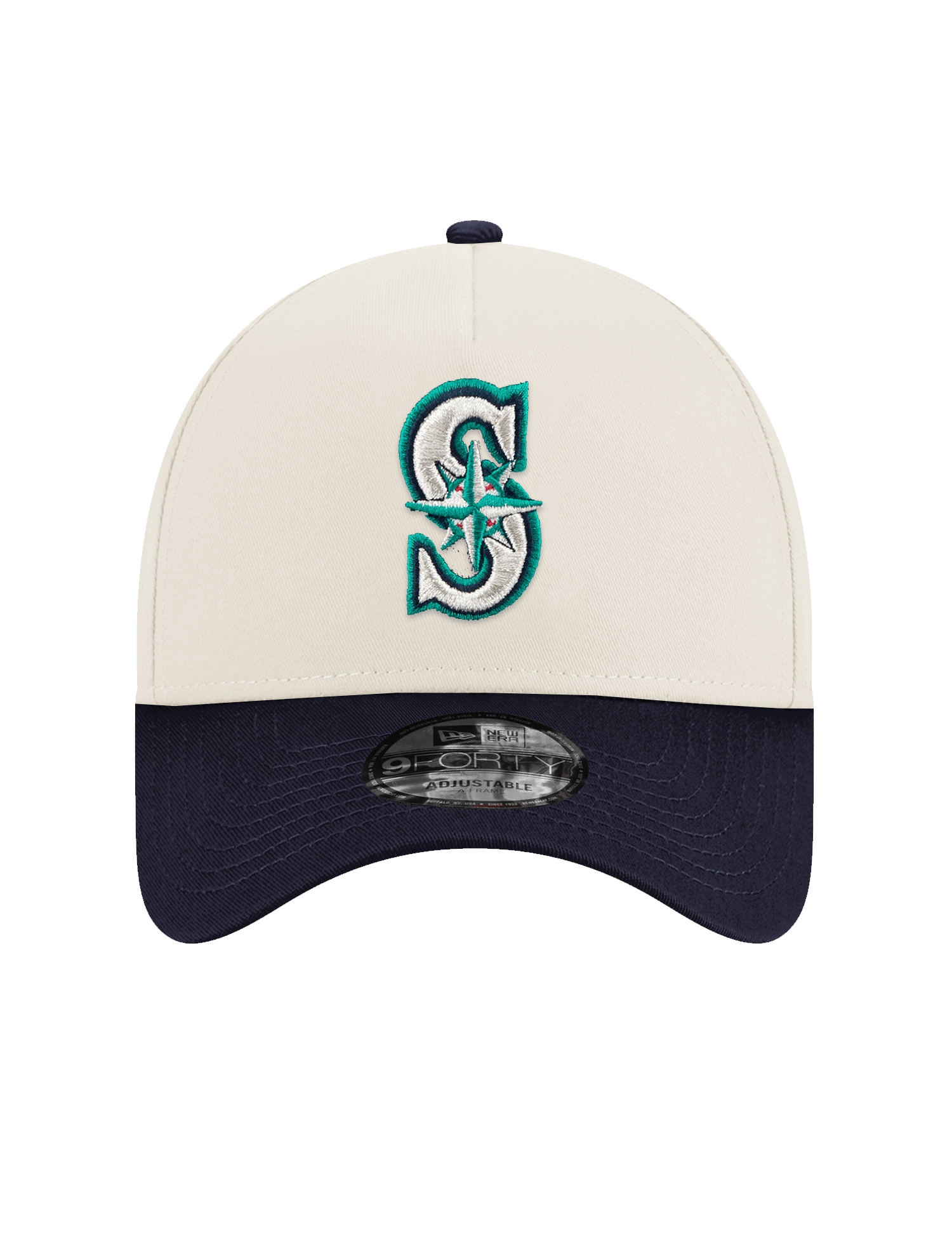 New Era Caps Seattle Mariners New Era MLB 35th Ann 9FORTY A-Frame Snapback Hat - Chrome