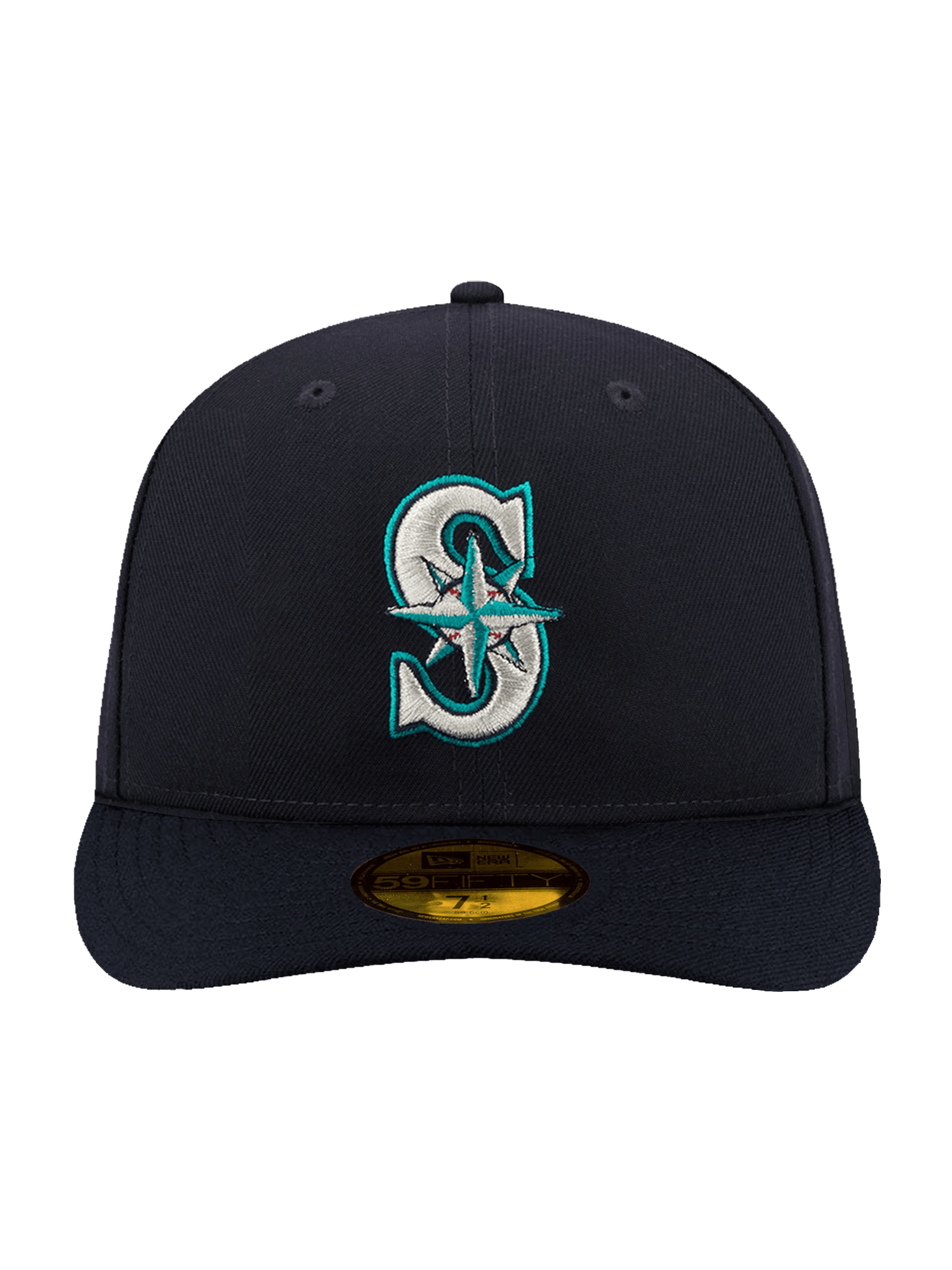 New Era Caps Seattle Mariners New Era MLB AC On-Field Game 59FIFTY Pre-Curved Fitted Hat - Navy