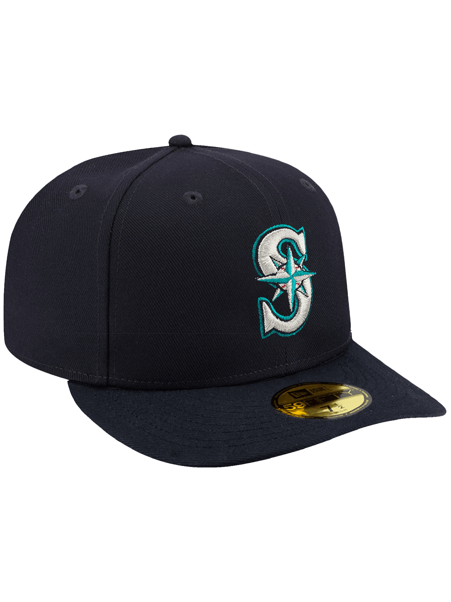 New Era Caps Seattle Mariners New Era MLB AC On-Field Game 59FIFTY Pre-Curved Fitted Hat - Navy