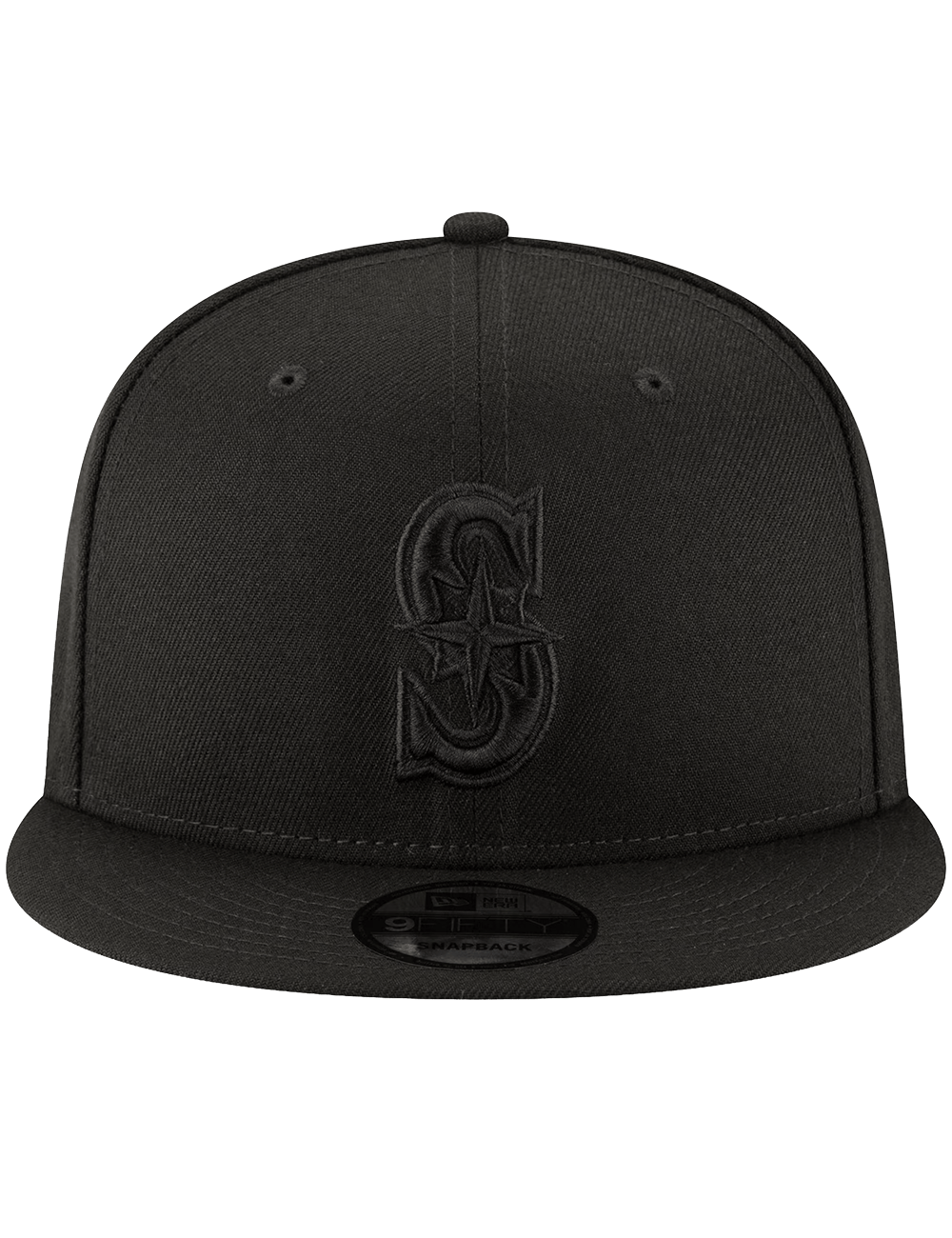 New Era Caps OSFA Seattle Mariners New Era MLB Black On Black 9FIFTY Snapback Hat