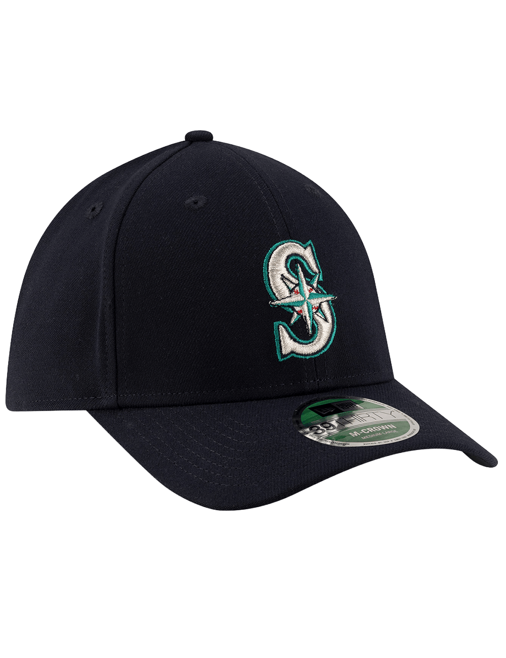New Era Caps Seattle Mariners New Era MLB Player Replica 39THIRTY M-Crown Stretch-Fit Hat - Navy