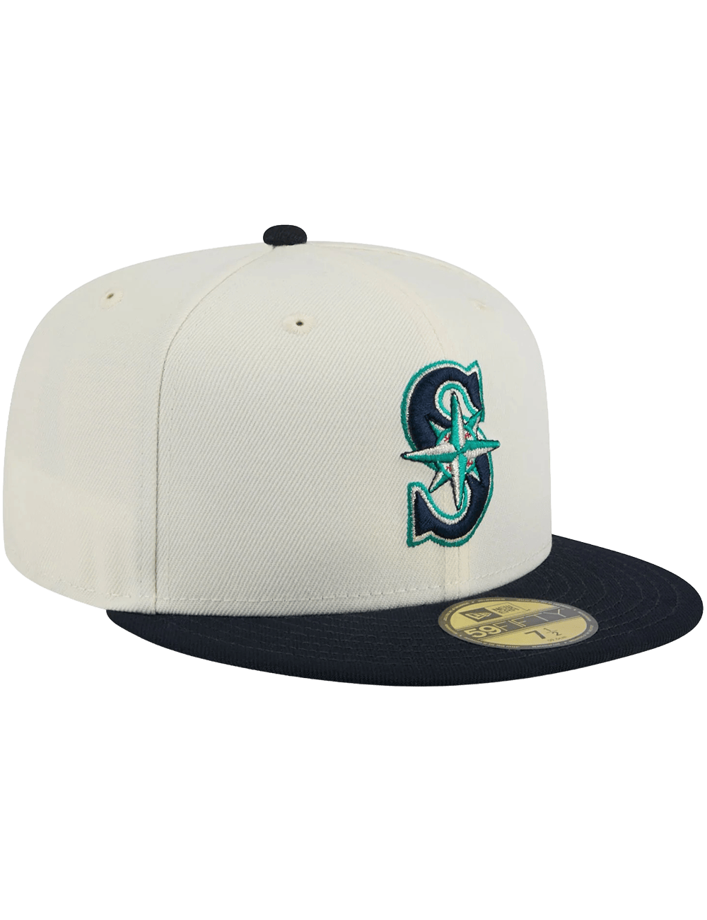 New Era Caps Seattle Mariners New Era MLB Team 2 Tone 59FIFTY Fitted Hat - Chrome