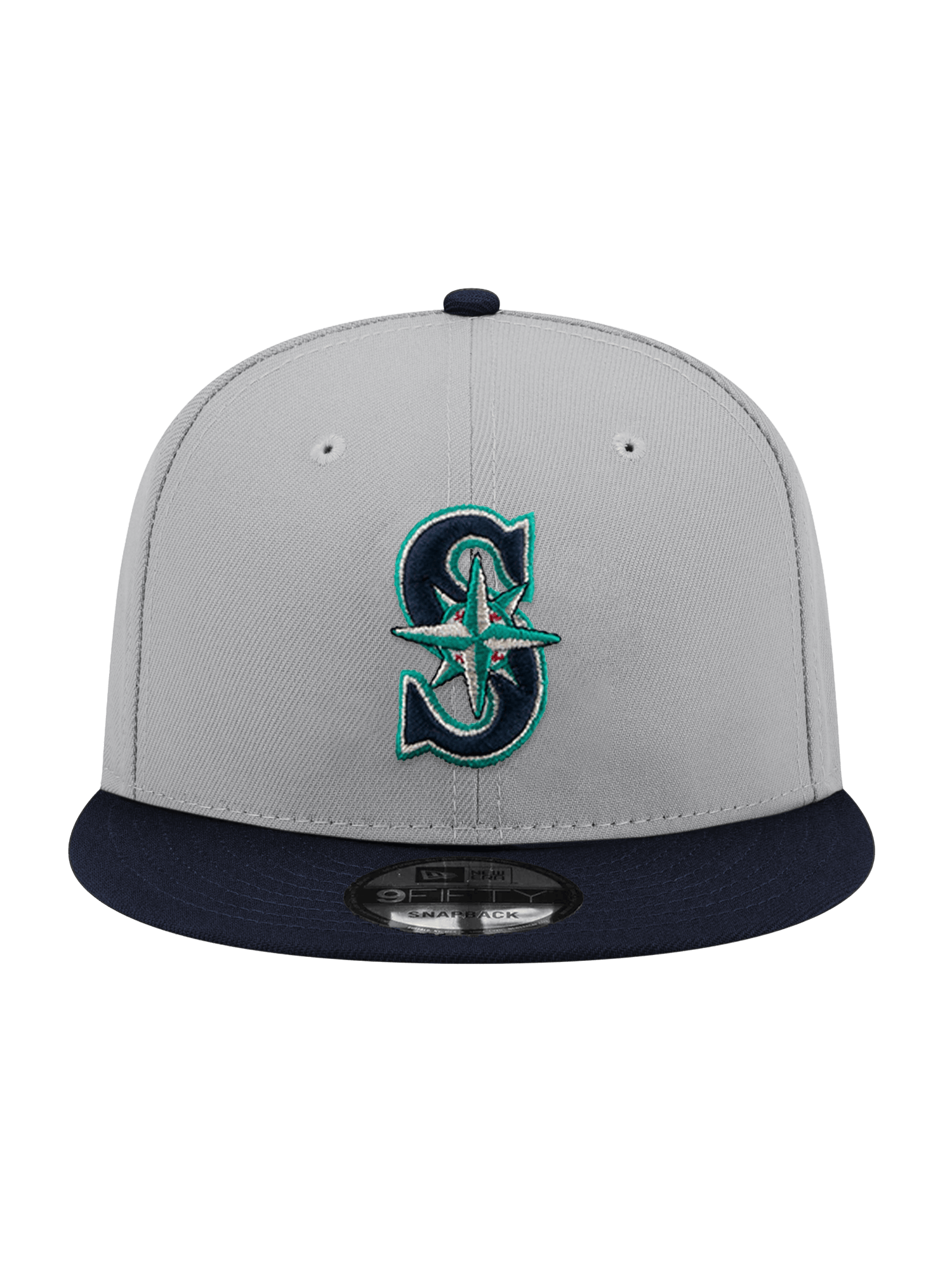 New Era Caps OSFA Seattle Mariners New Era MLB Team 2 Tone 9FIFTY Snapback Hat - Grey