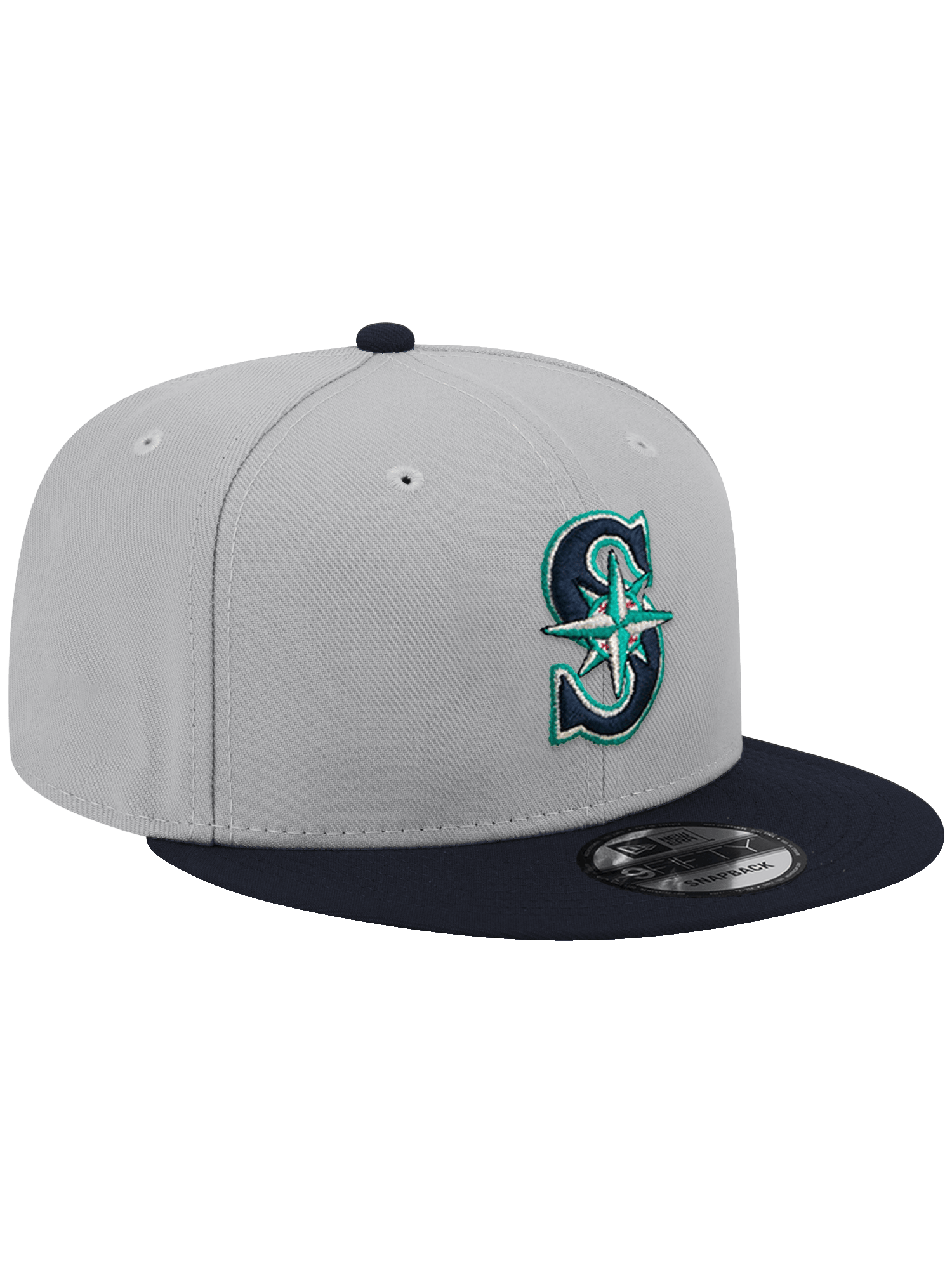 New Era Caps OSFA Seattle Mariners New Era MLB Team 2 Tone 9FIFTY Snapback Hat - Grey