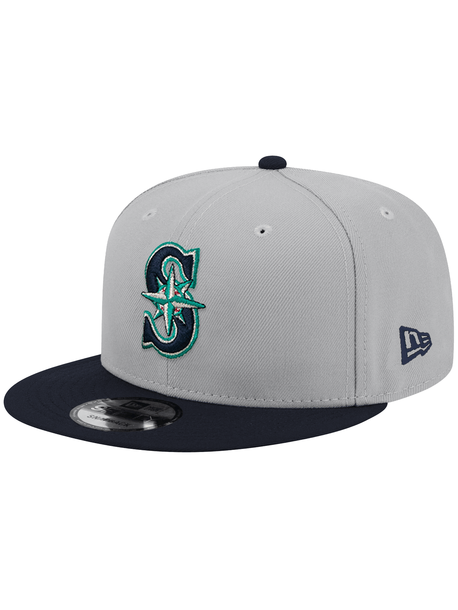 New Era Caps OSFA Seattle Mariners New Era MLB Team 2 Tone 9FIFTY Snapback Hat - Grey