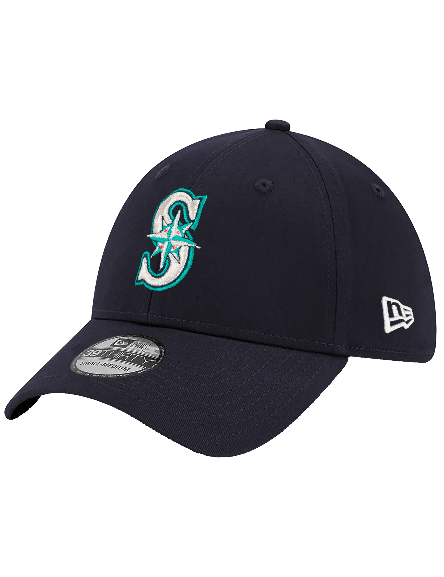 New Era Caps Seattle Mariners New Era MLB Team 39THIRTY Stretch-Fit Hat - Navy