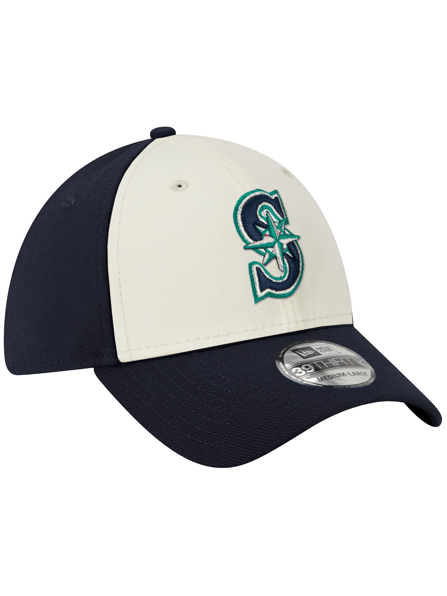 New Era Caps Seattle Mariners New Era MLB Team Chrome 39THIRTY Stretch-Fit Hat