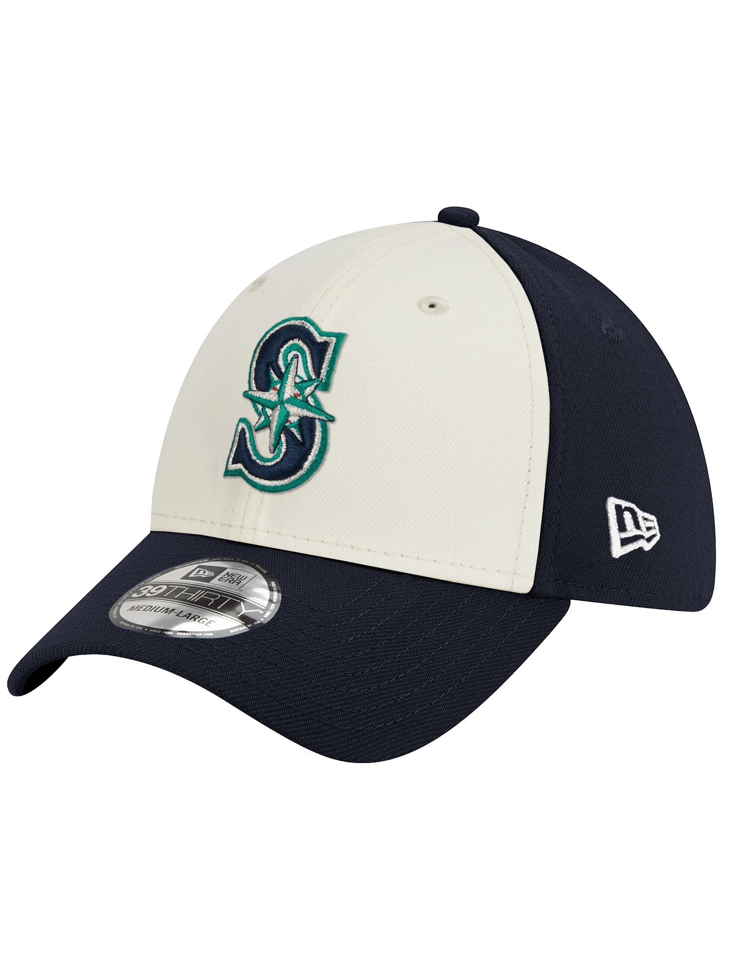 New Era Caps Seattle Mariners New Era MLB Team Chrome 39THIRTY Stretch-Fit Hat
