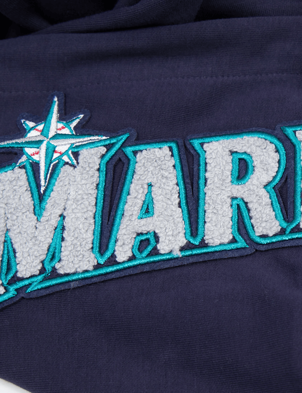 Pro Standard Jumpers Seattle Mariners Pro Standard MLB Team Chenille Flex Hoodie Jumper - Navy