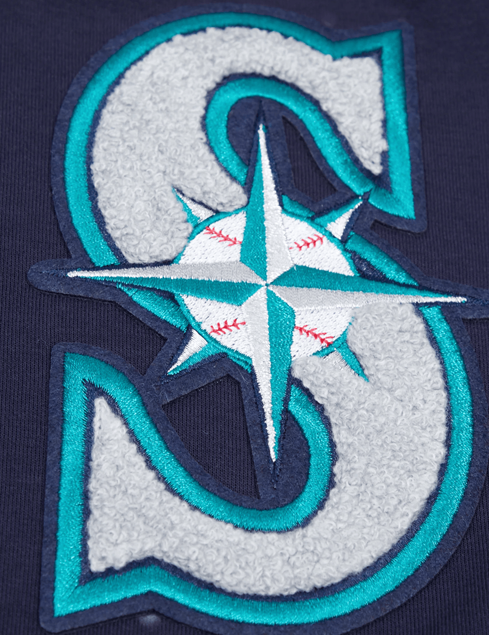 Pro Standard Jumpers Seattle Mariners Pro Standard MLB Team Chenille Flex Hoodie Jumper - Navy