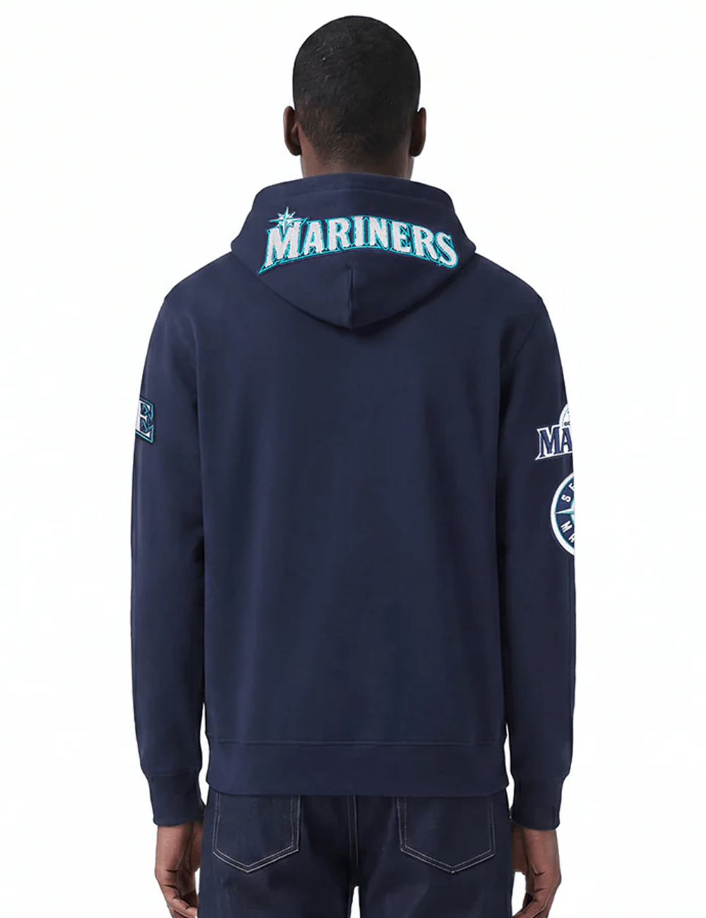 Pro Standard Jumpers Seattle Mariners Pro Standard MLB Team Chenille Flex Hoodie Jumper - Navy