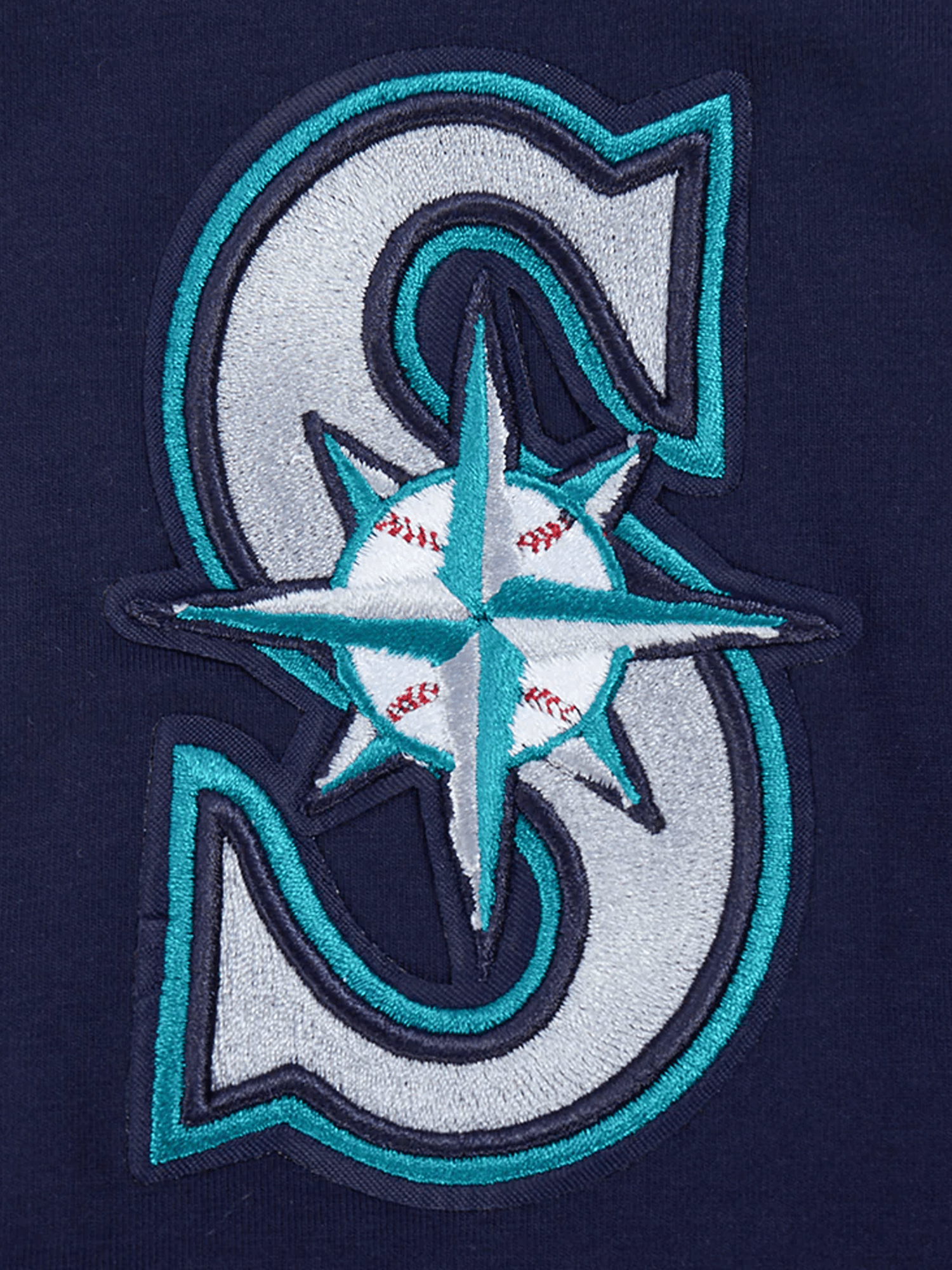 Pro Standard T-Shirts Seattle Mariners Pro Standard MLB Team Chenille Flex T-Shirt - Navy