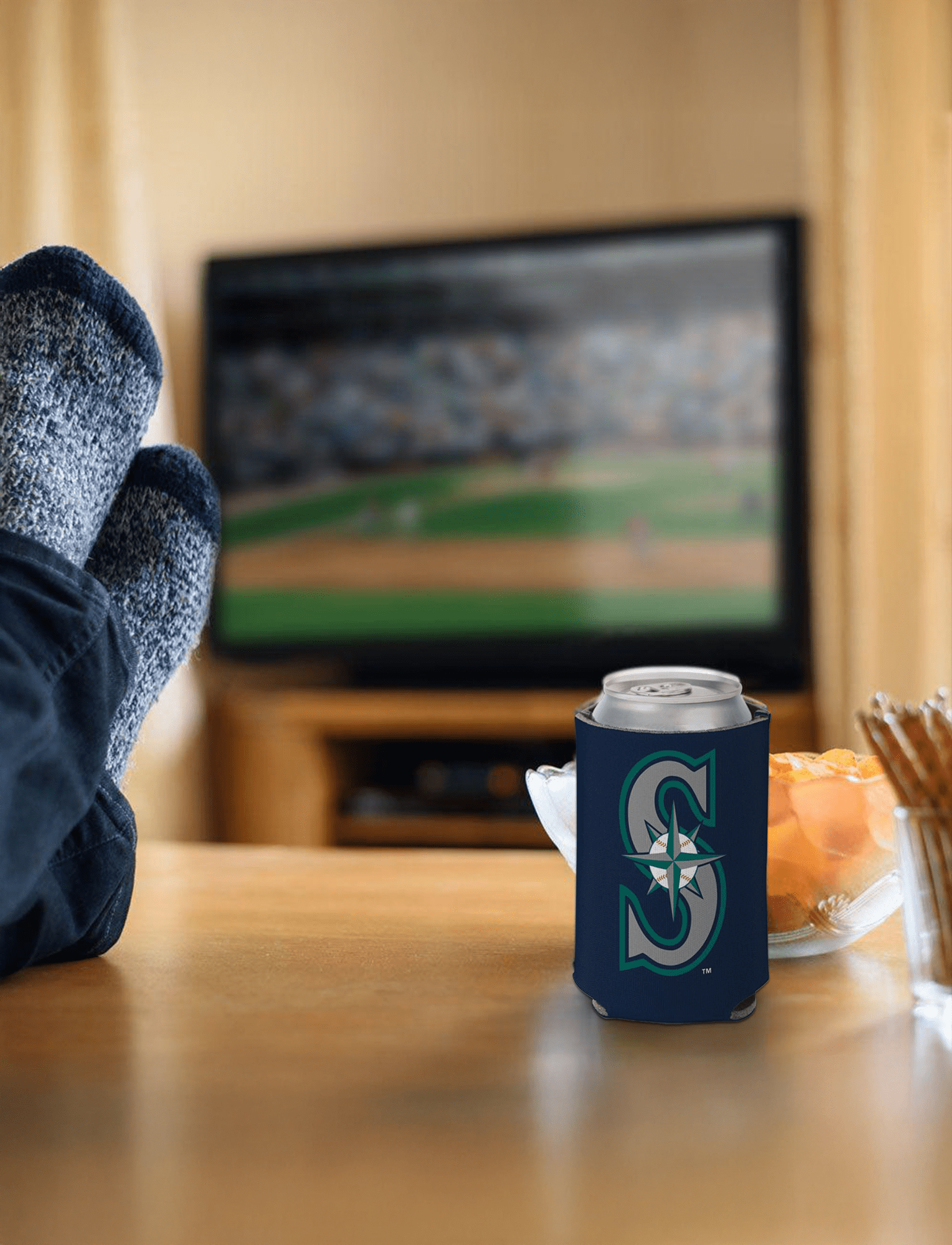 Wincraft Accessories Seattle Mariners Wincraft MLB Double Sided Can Cooler/Stubby Holder