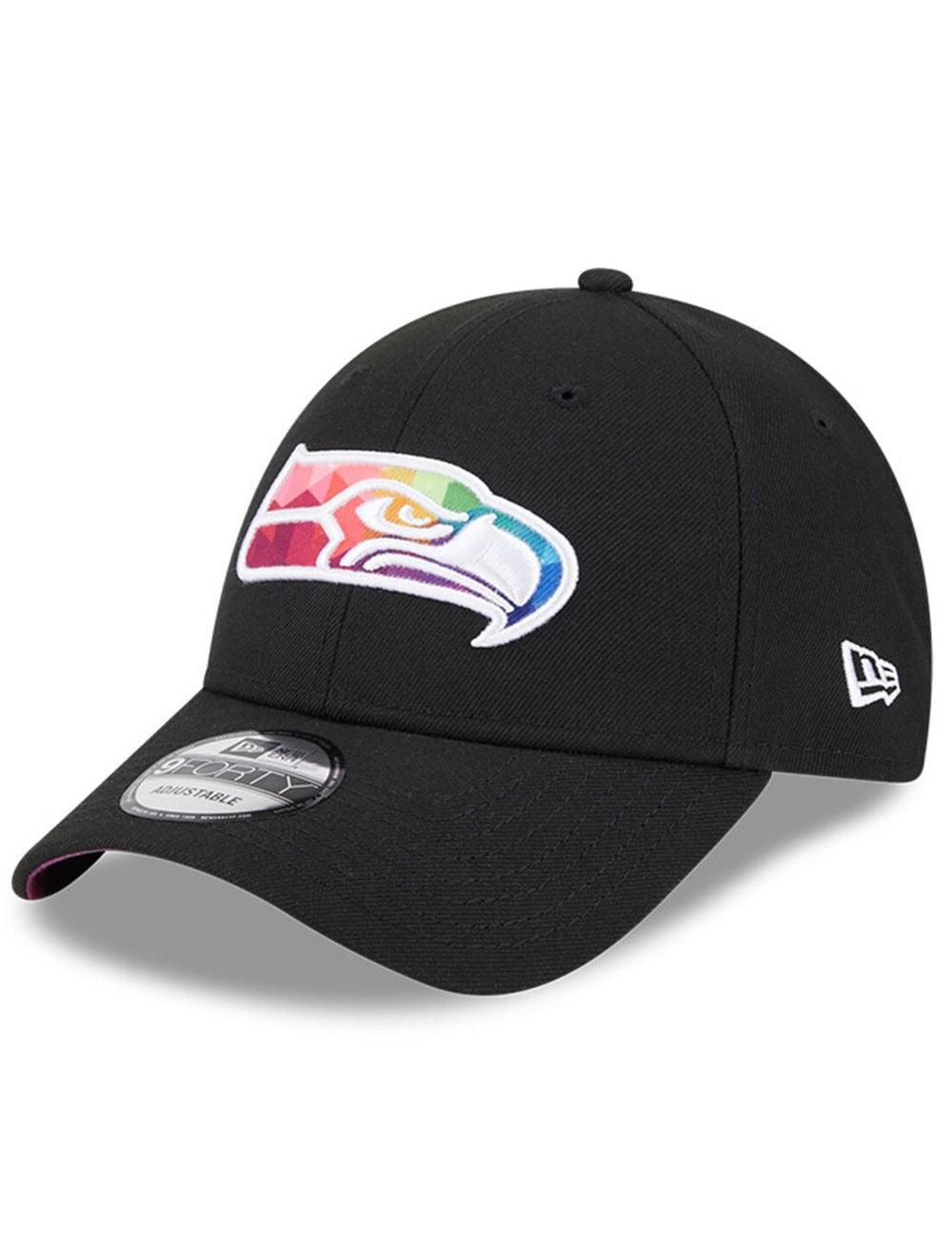 New Era Caps Seattle Seahawks New Era NFL 23 Crucial Catch 9FORTY Snapback Hat - Black