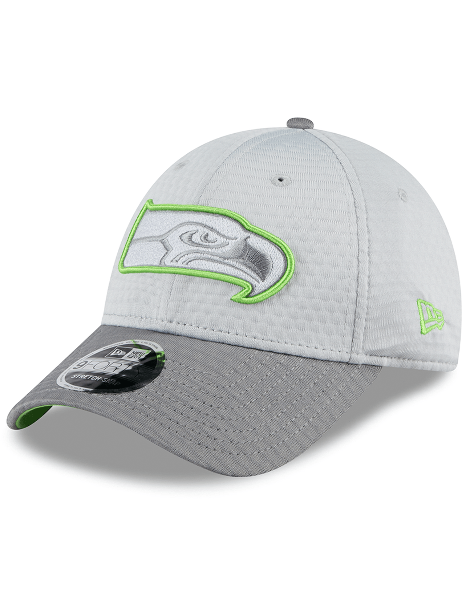 New Era Caps Seattle Seahawks New Era NFL 24 Training 9FORTY Stretch-Snapback Hat - Grey