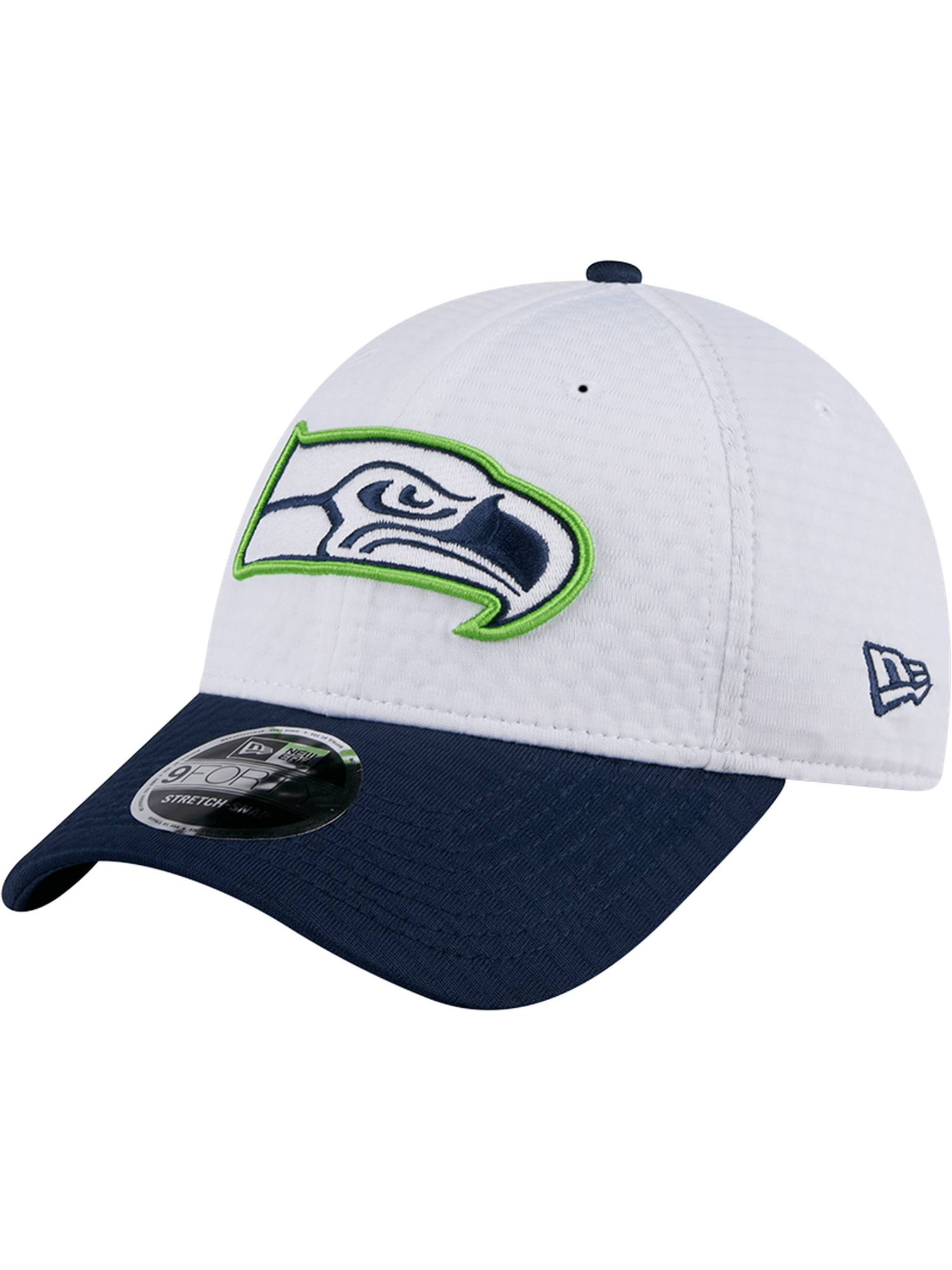 New Era Caps Seattle Seahawks New Era NFL 24 Training 9FORTY Stretch-Snapback Hat - White