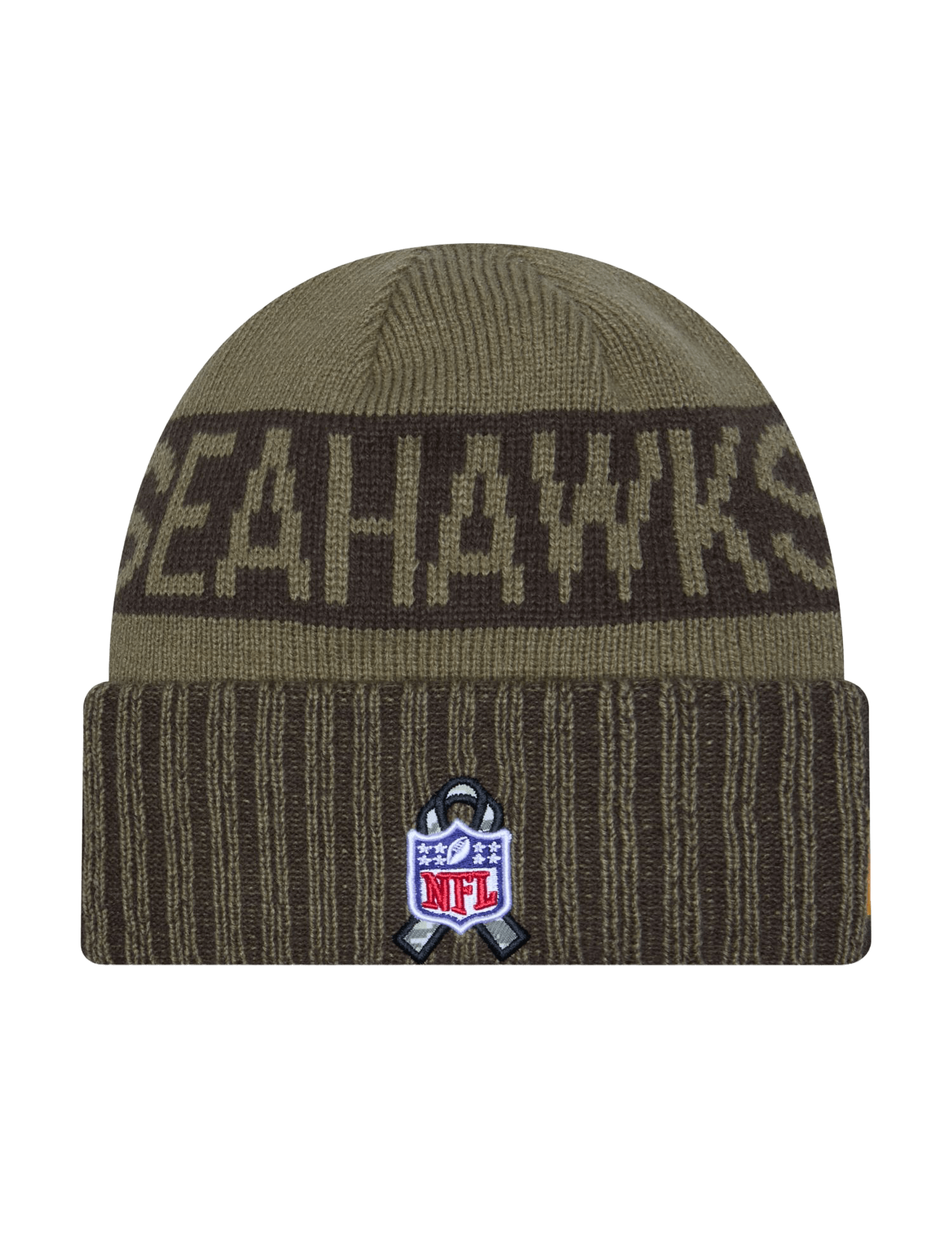 New Era Beanies Seattle Seahawks New Era NFL 25 Salute To Service Knit Beanie