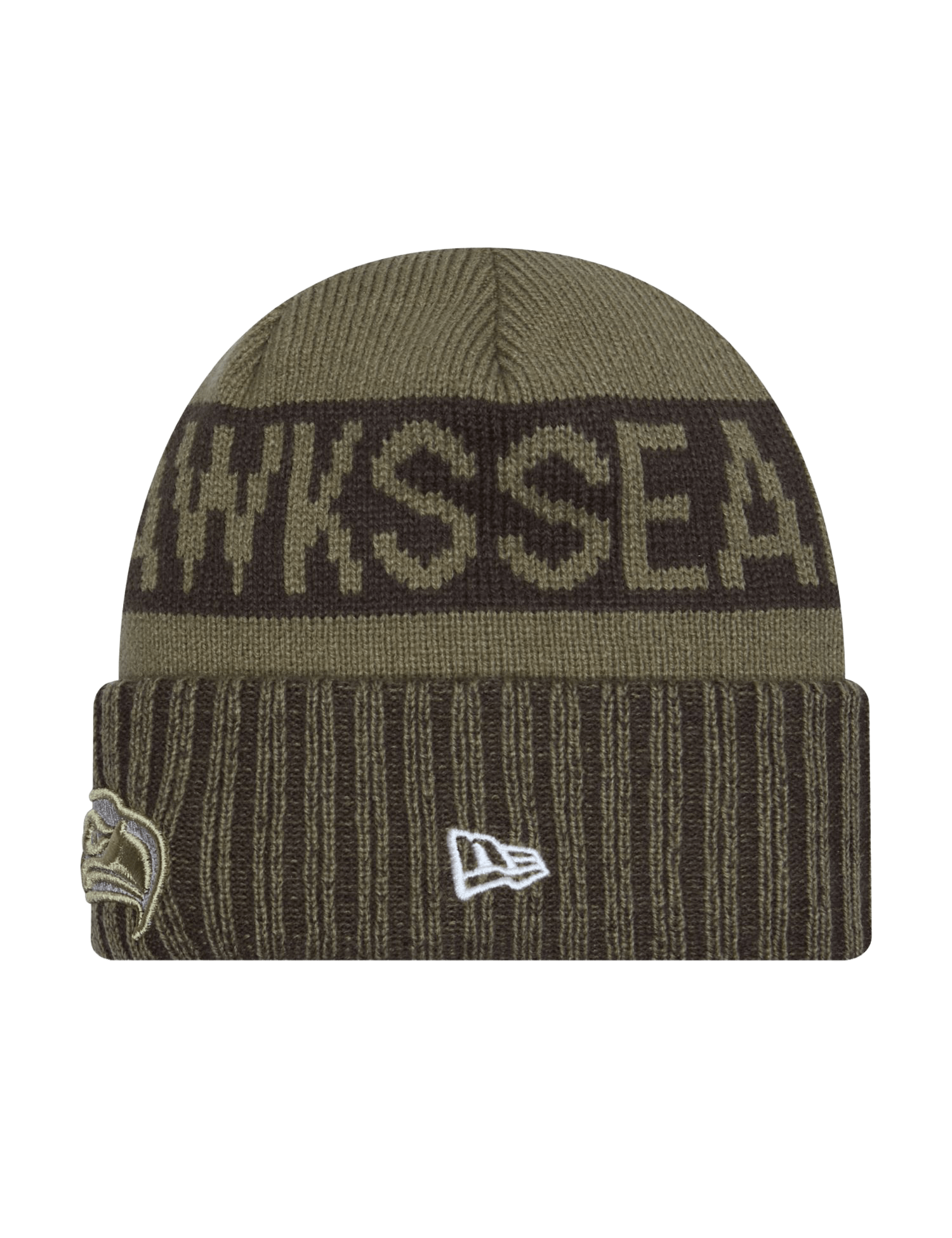 New Era Beanies Seattle Seahawks New Era NFL 25 Salute To Service Knit Beanie