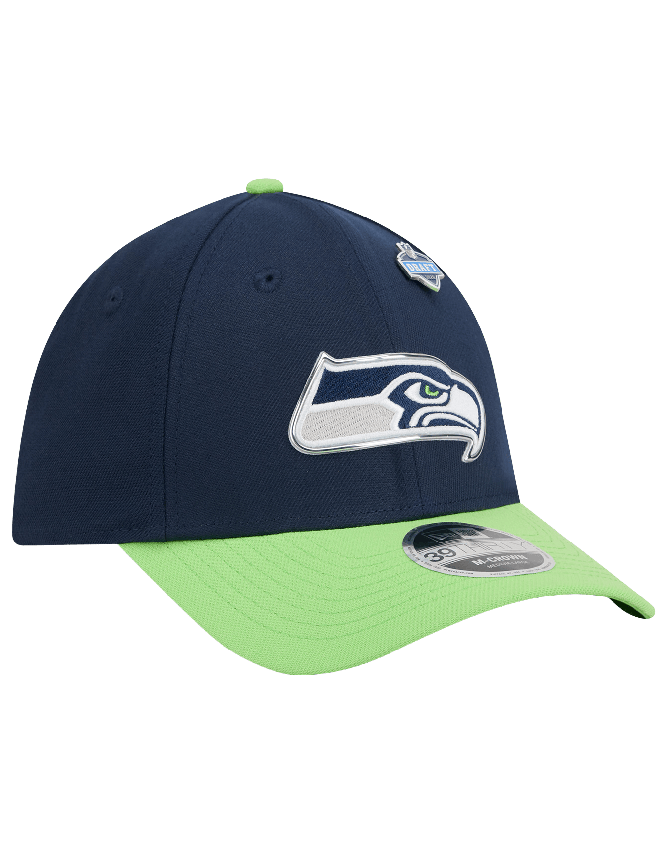 New Era Caps Seattle Seahawks New Era NFL Draft 26 39THIRTY M-Crown Stretch-Fit Hat